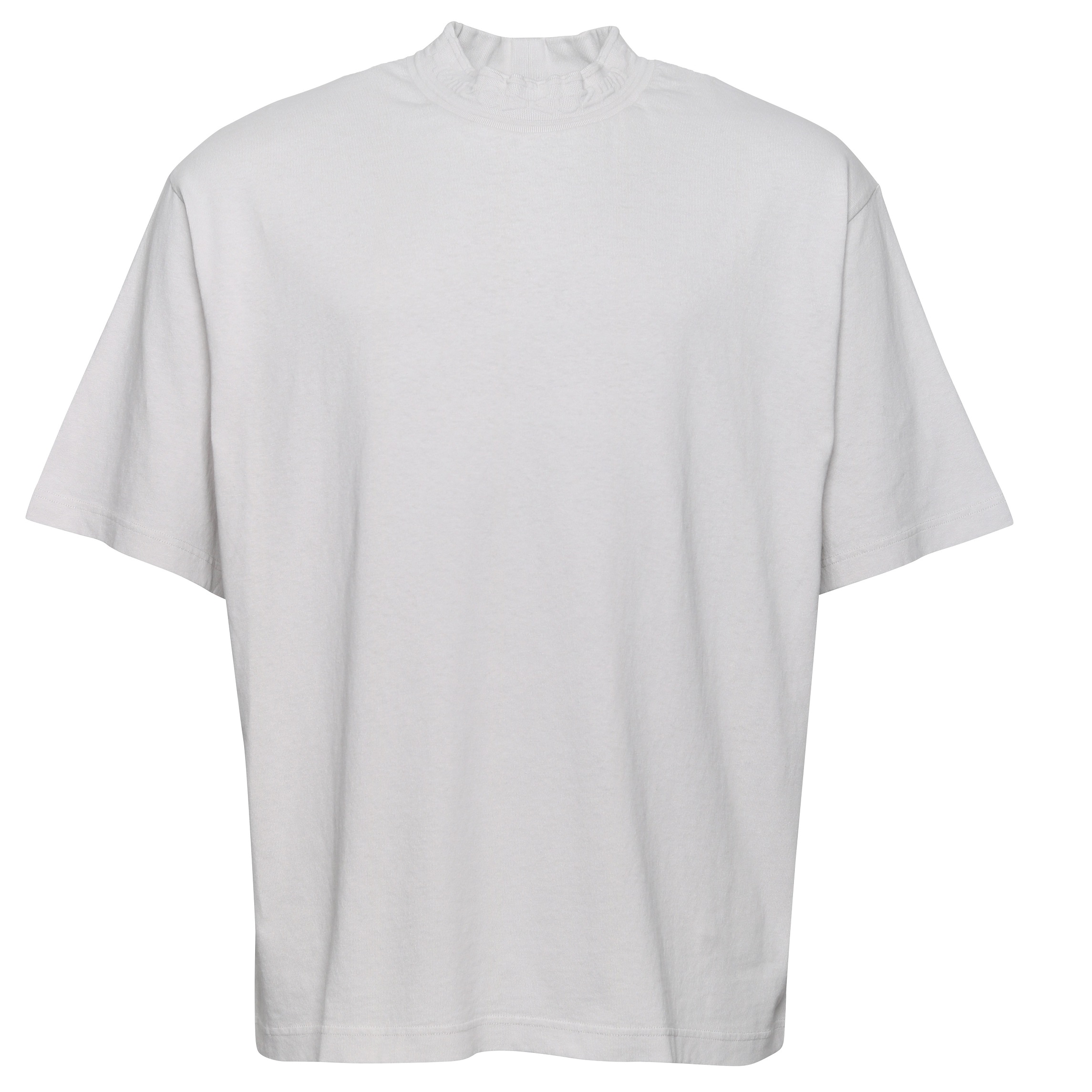 Acne Studios Loose Fit Logo Tape T-Shirt in Cold White XL