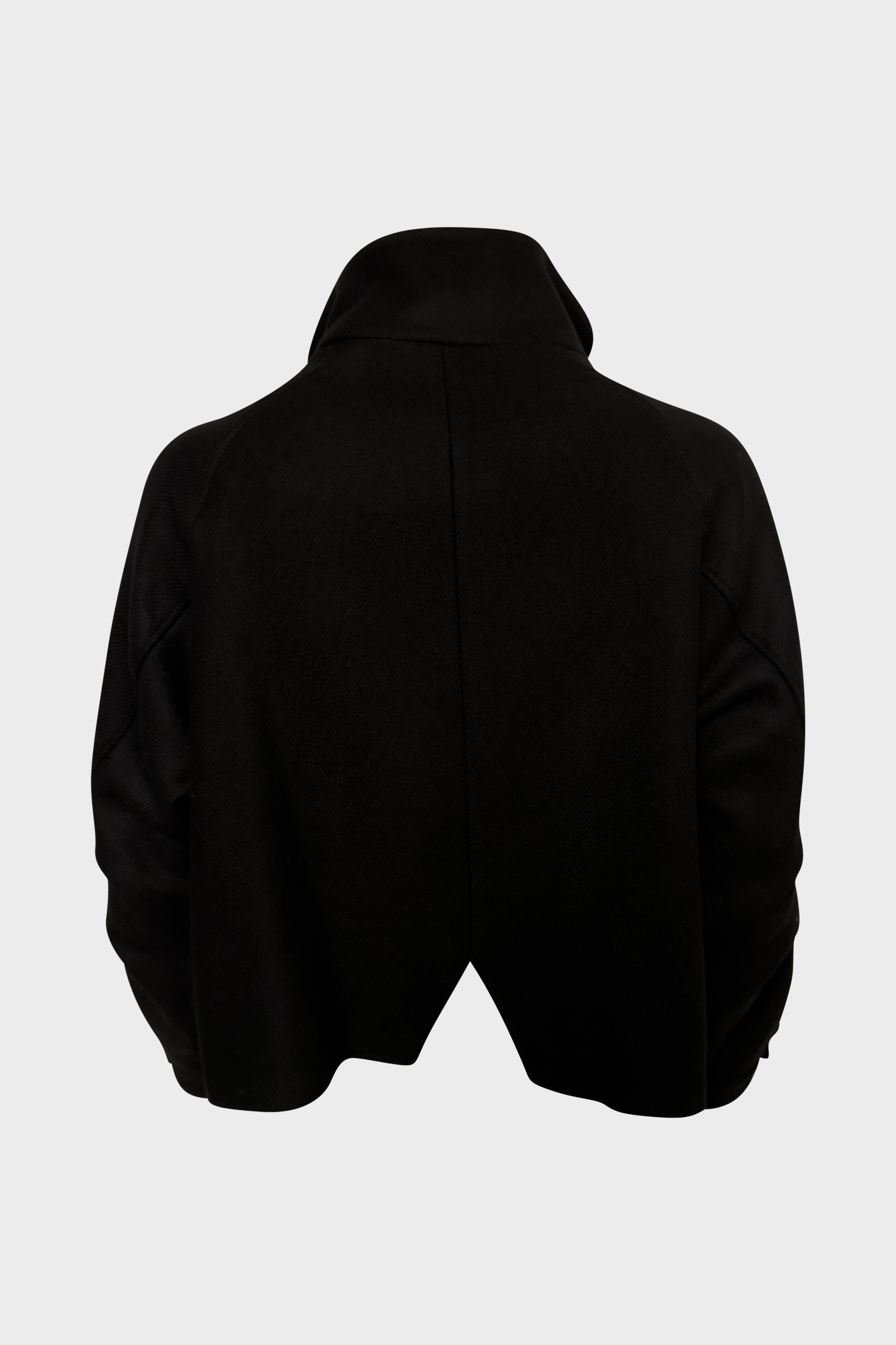 NINE:INTHE:MORNING Boxy Fit Wool Jacket in Black NINE:INTHE:MORNING Boxy Fit Wool Jacket in Black