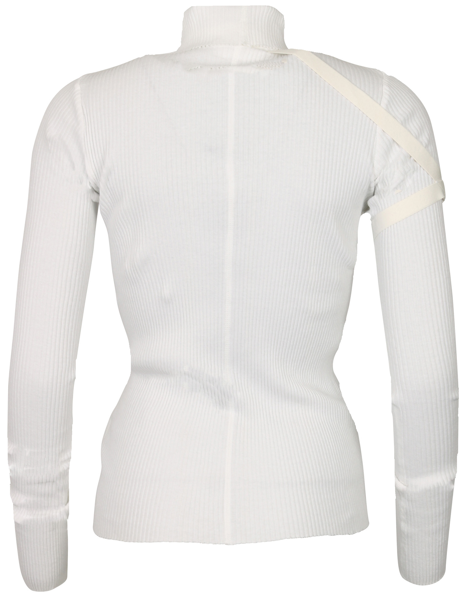 Helmut Lang Cotton Rib Turtleneck Offwhite XXL