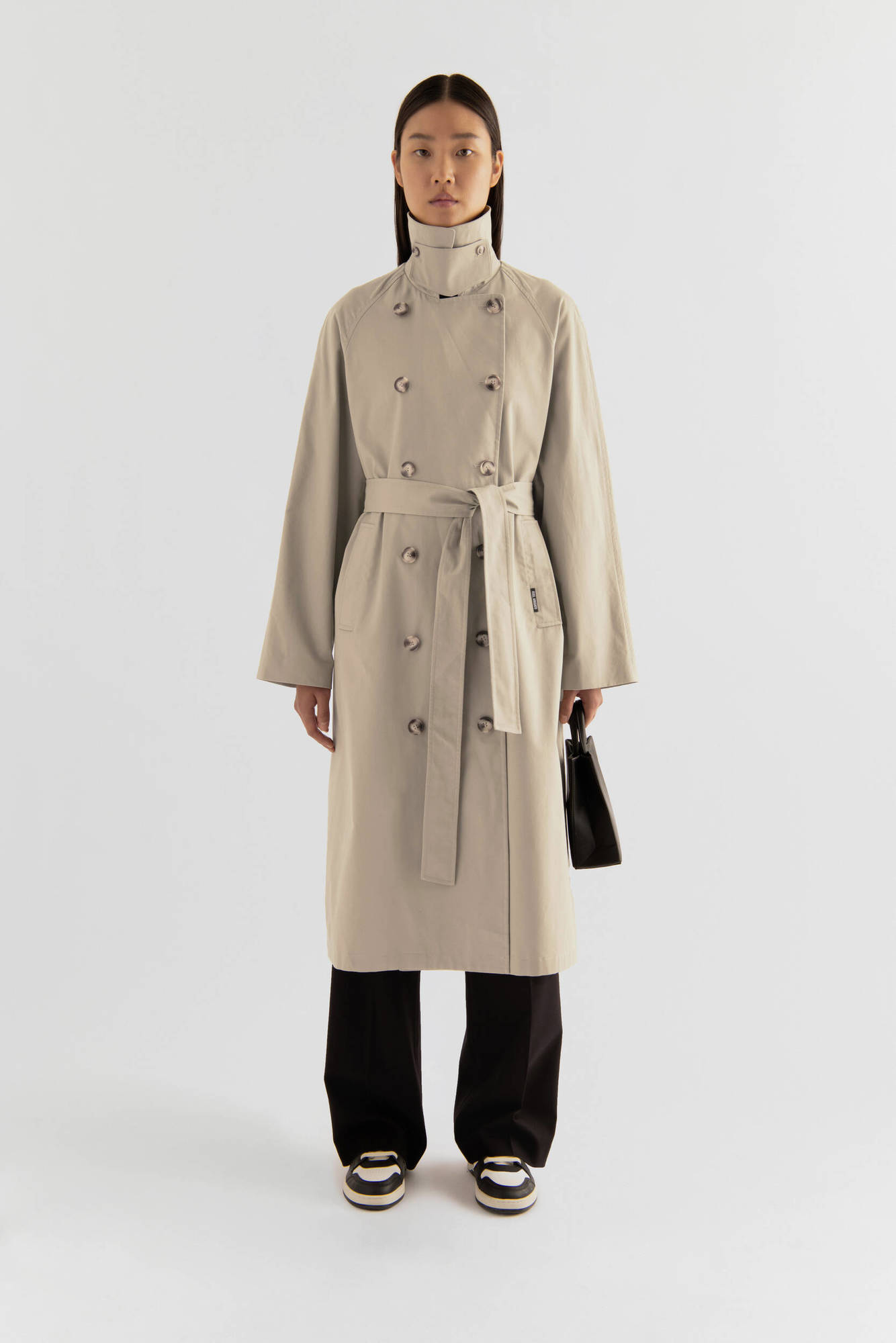 AXEL ARIGATO Globe Summer Coat in Dark Beige L
