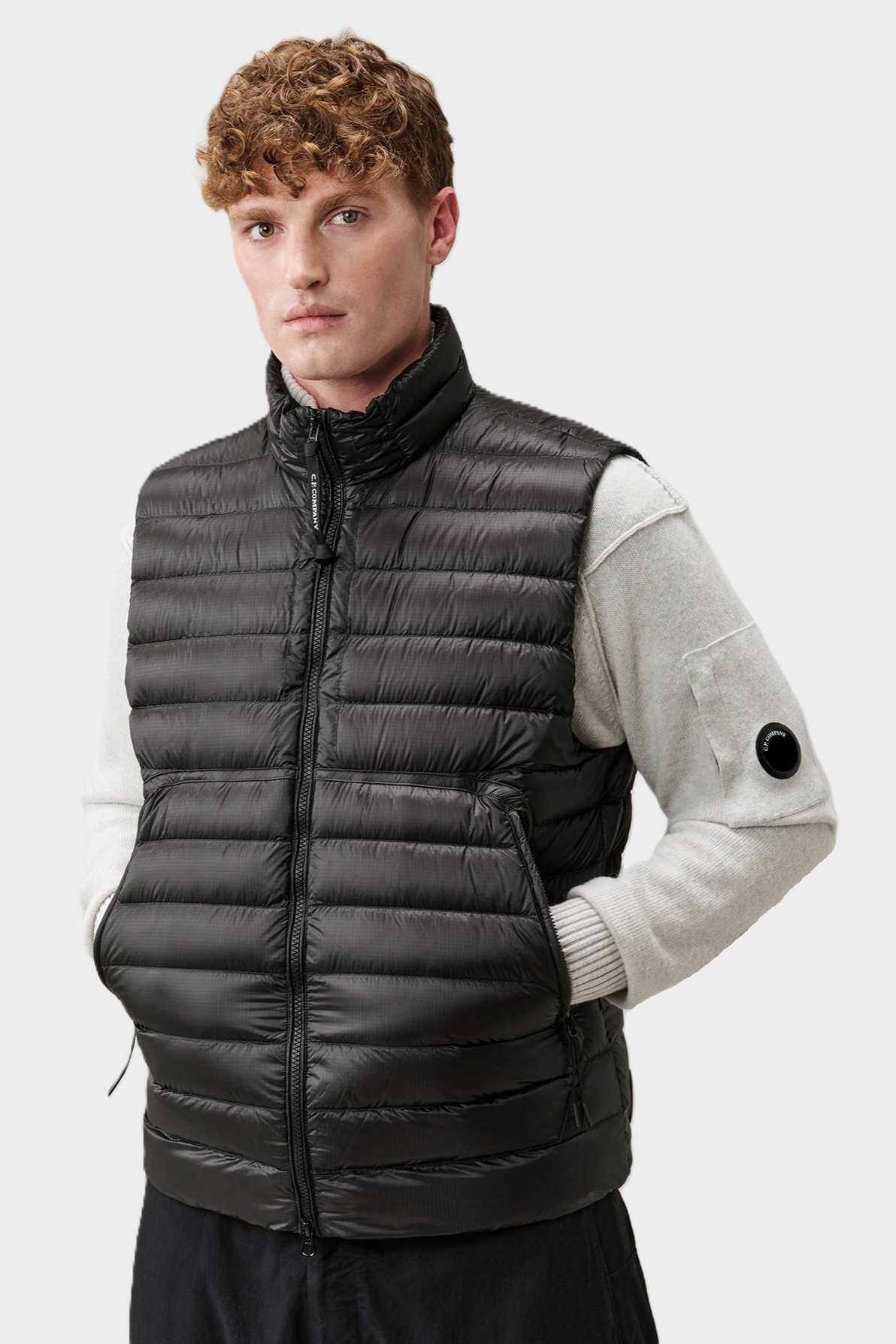 C.P. COMPANY D.D. Shell Down Vest in Black