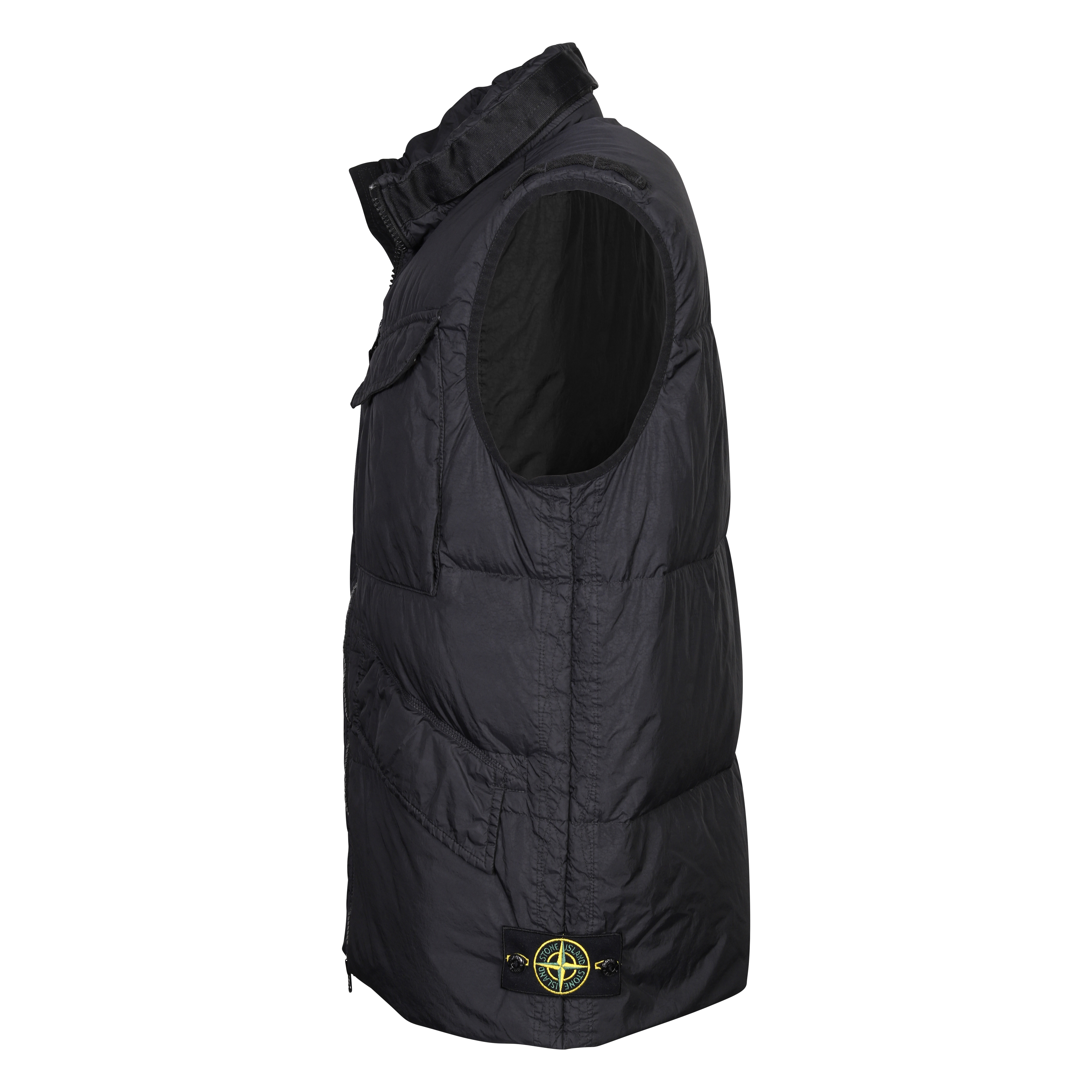 Stone Island Real Down Vest in Black