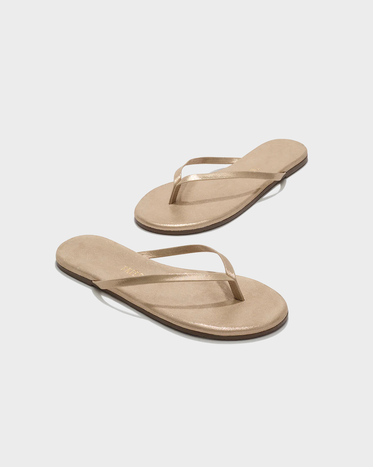 TKEES Lily Glitter Flip Flop in Pink Pearl