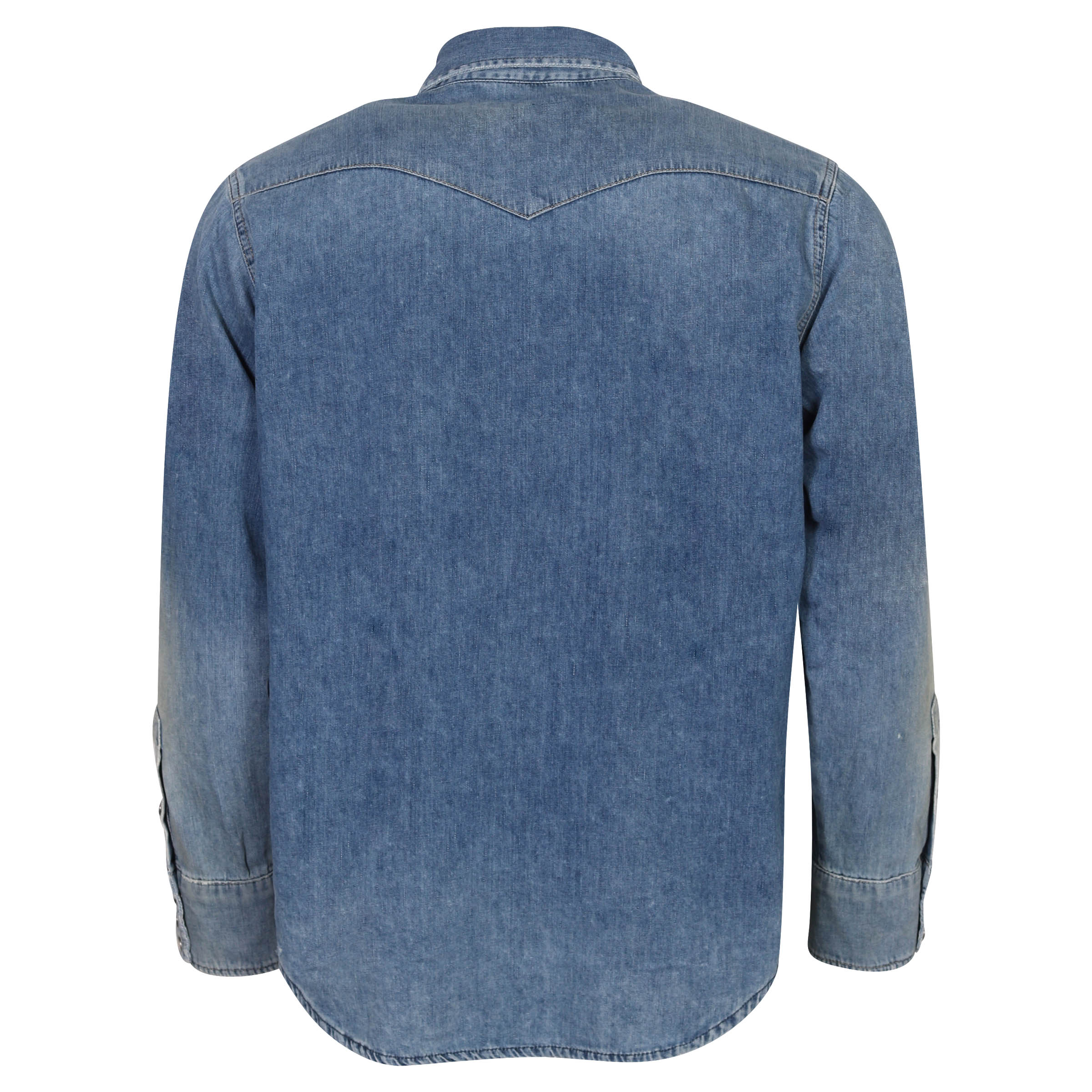 R13 Freddie Cowboy Denim Shirt Chester Blue L