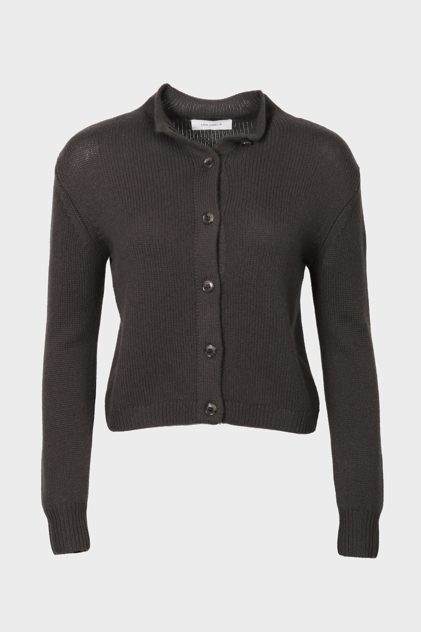 LISA YANG Zirelle Cashmere Cardigan in Dark Fern