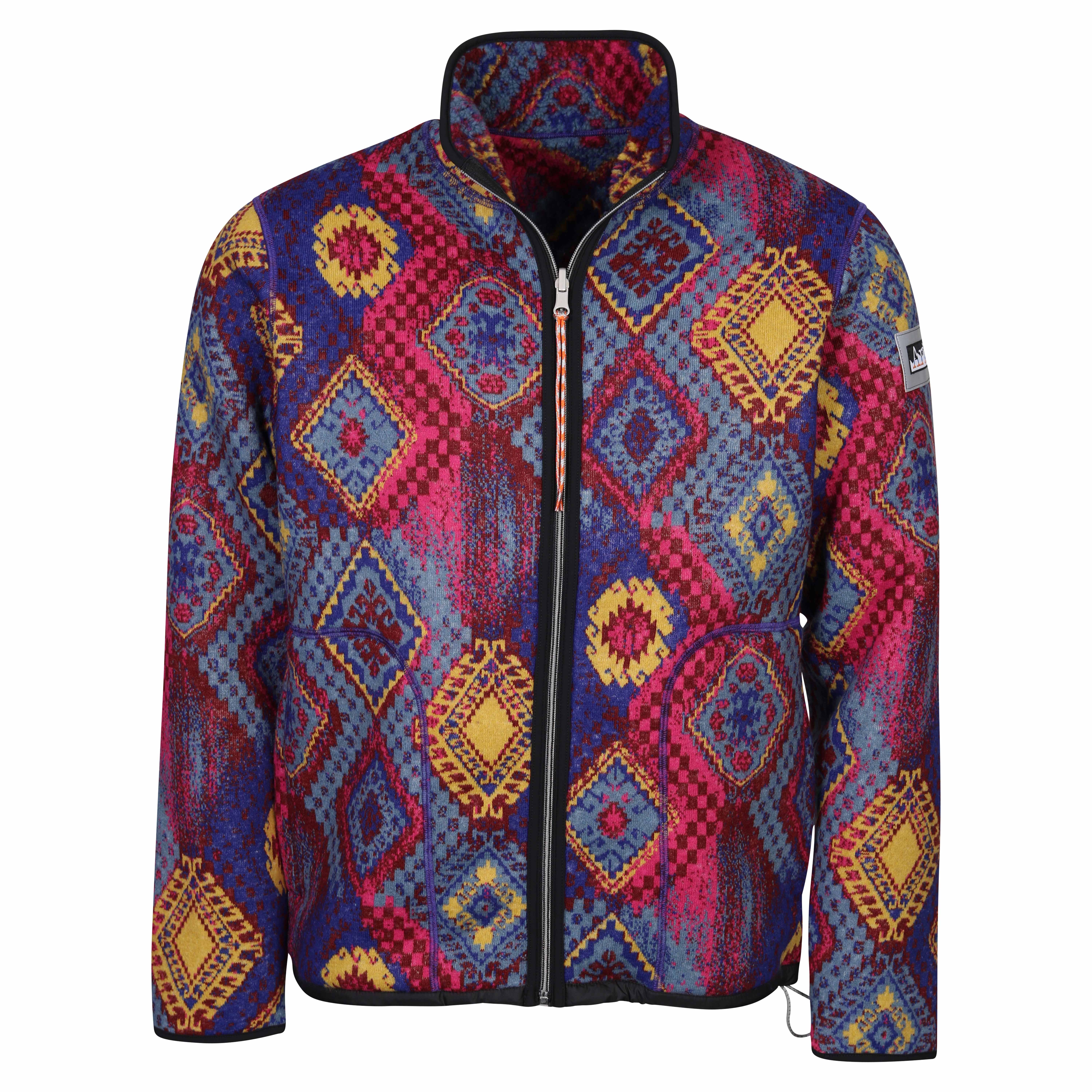 Unisex Aries Persian Fleece Zip Reversible Jacket in Multicolor