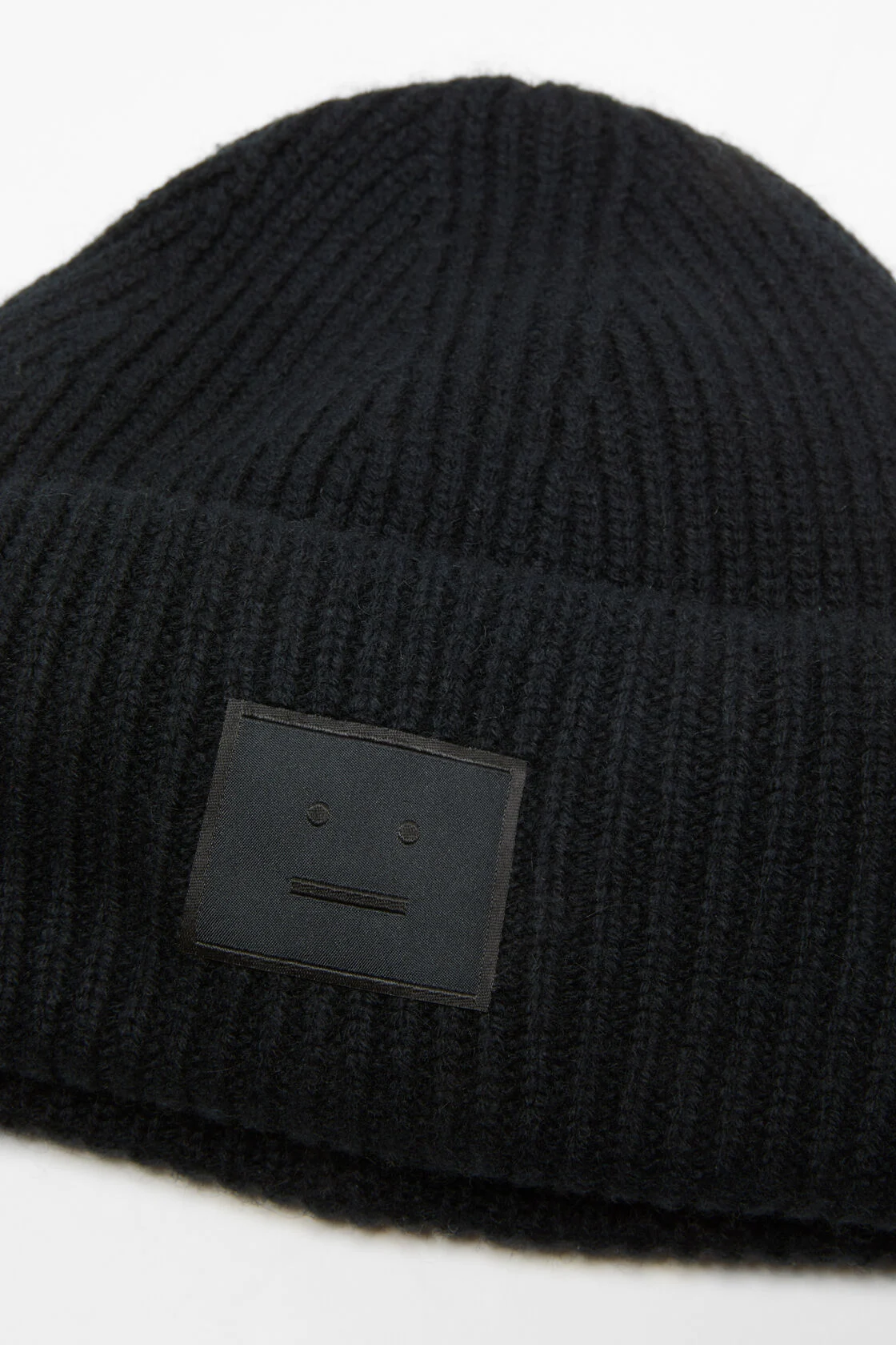 ACNE STUDIOS Face Beanie in Black