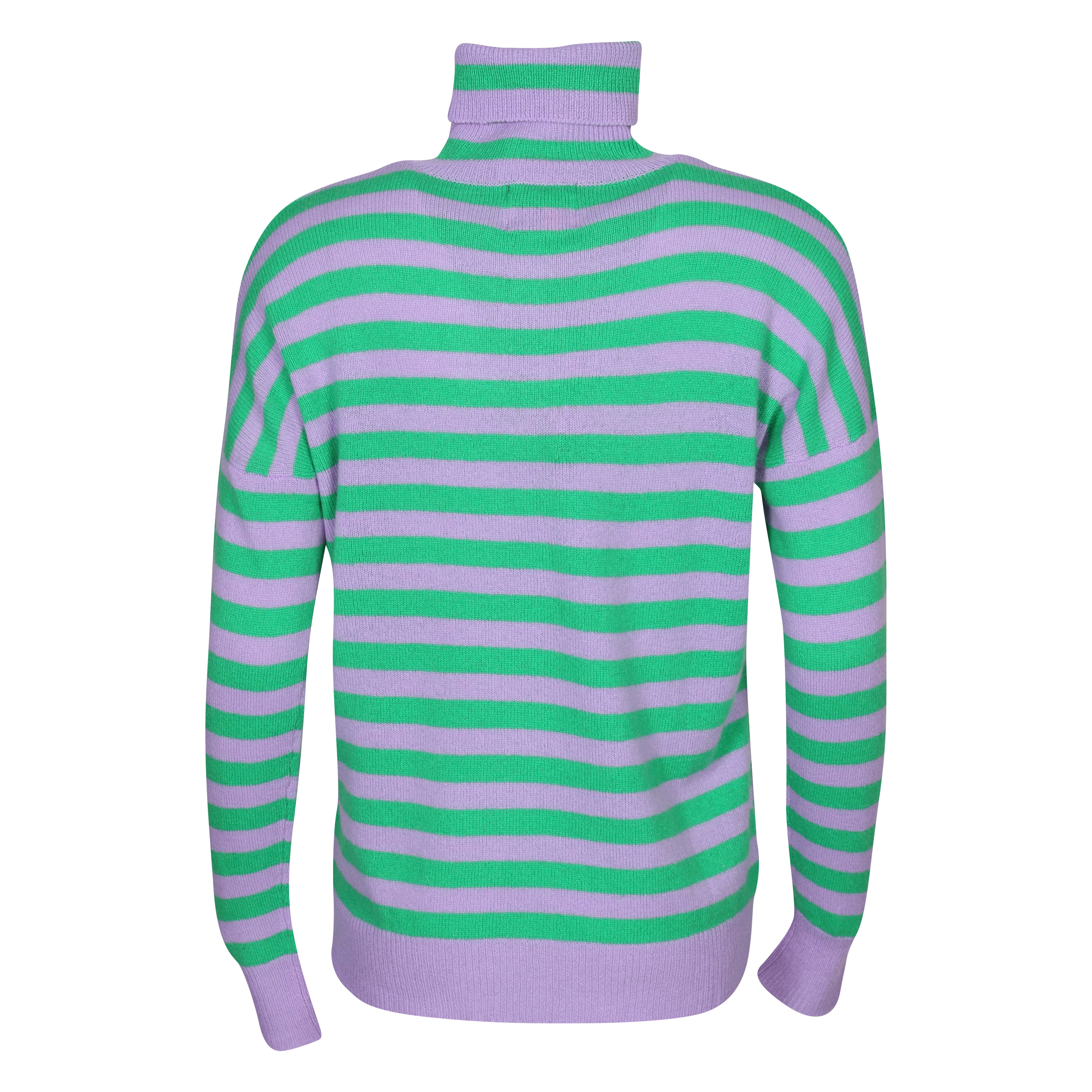 Jumper1234 Cashmere Stripe Lightweight Roll Collar Sweater