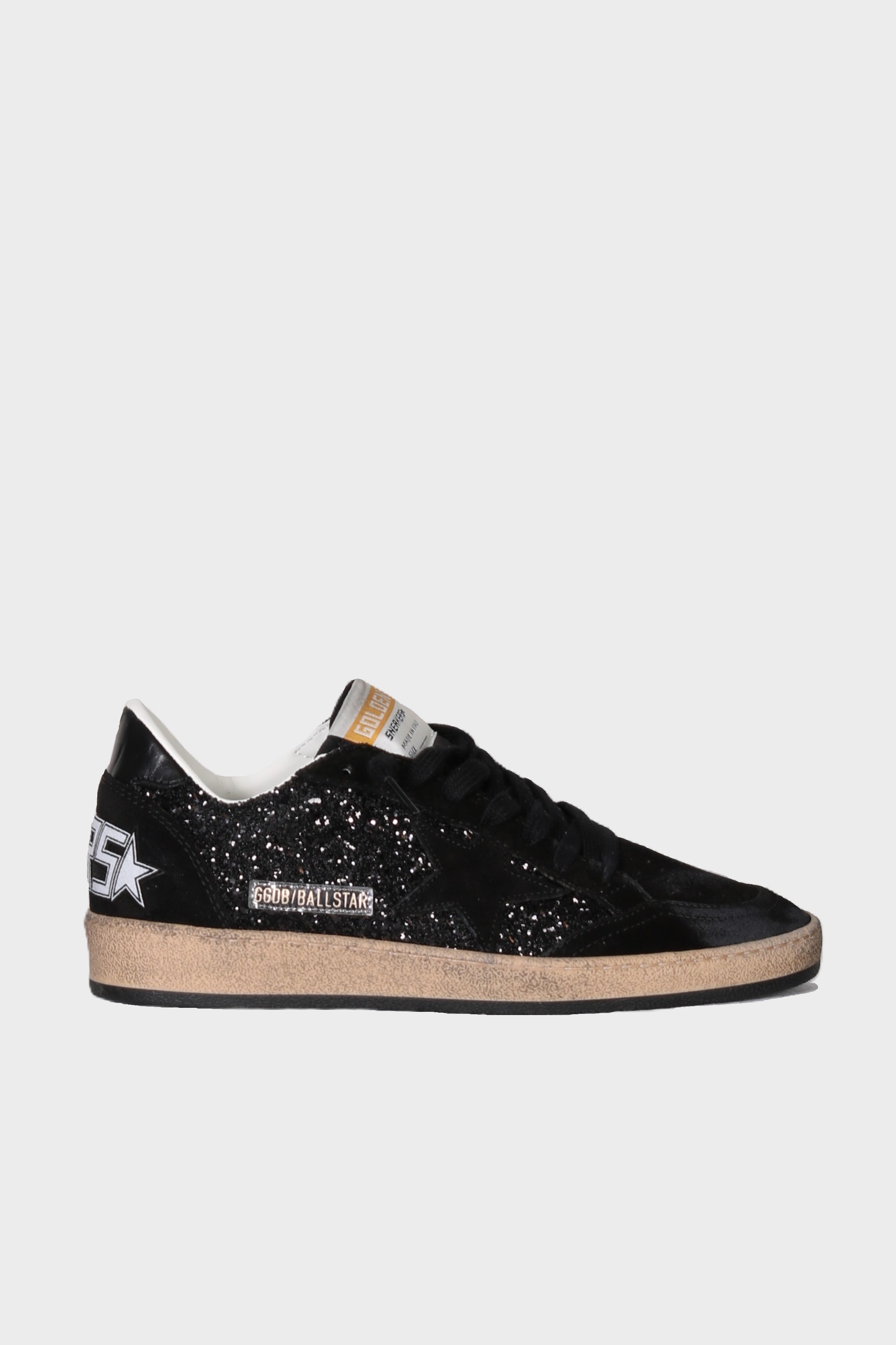 GOLDEN GOOSE Ballstar Glitter in Black