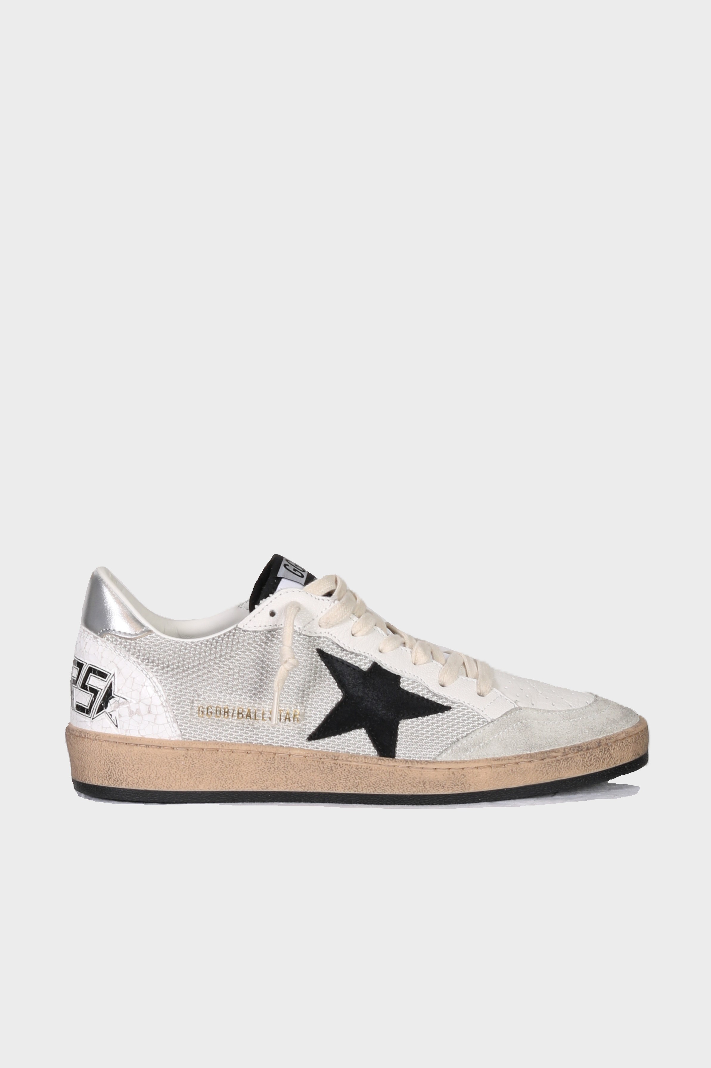 GOLDEN GOOSE Sneaker Ball Star Net and Suede
