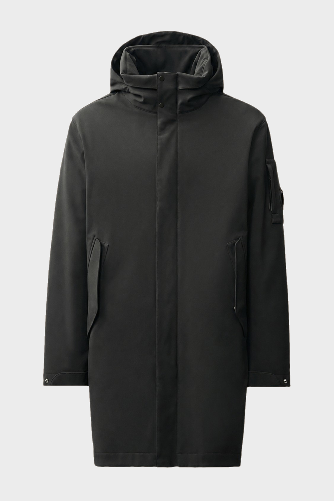 C.P. COMPANY Shell-R Padded Hooded Parka in Black