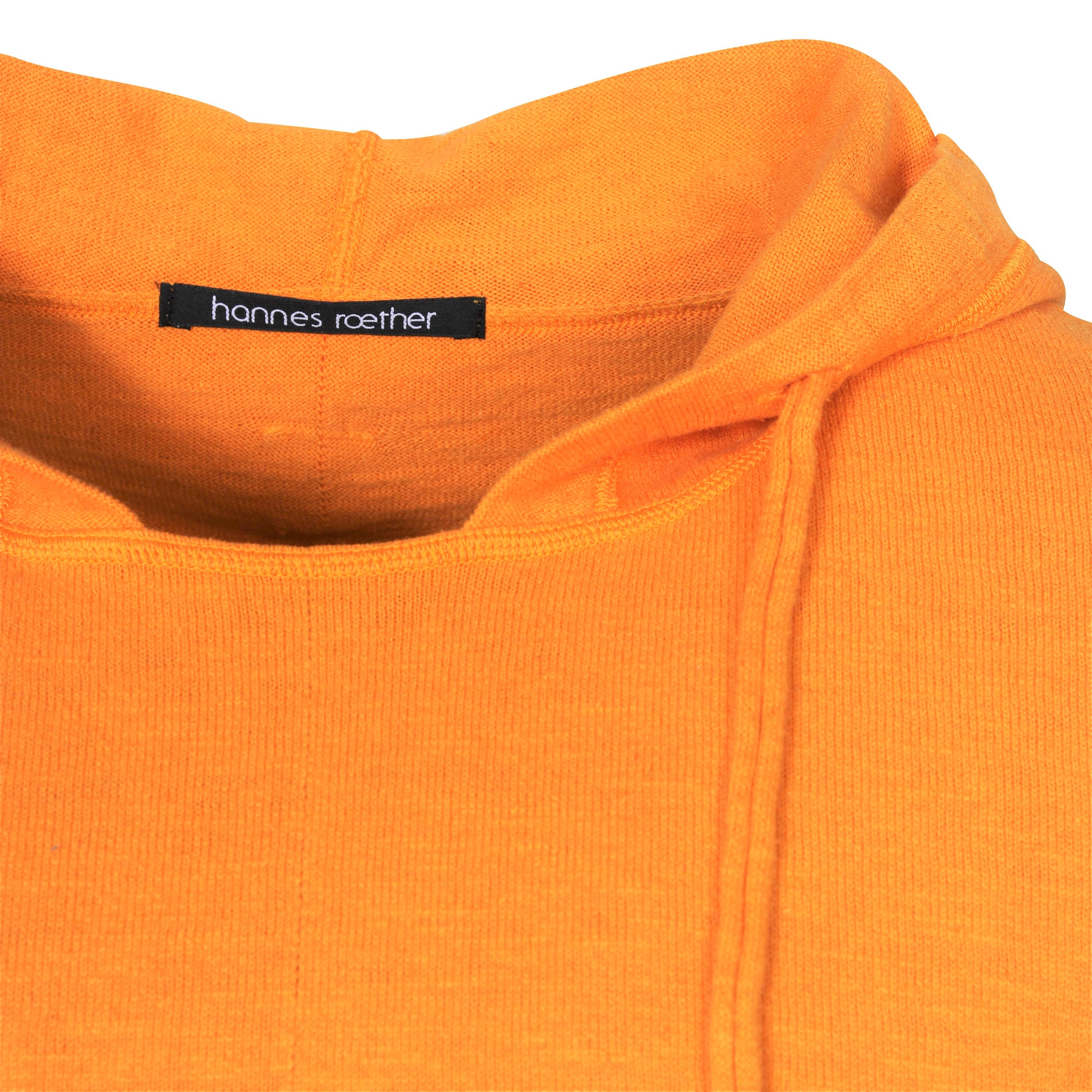 Hannes Roether Knit Hoodie in Bellini XL