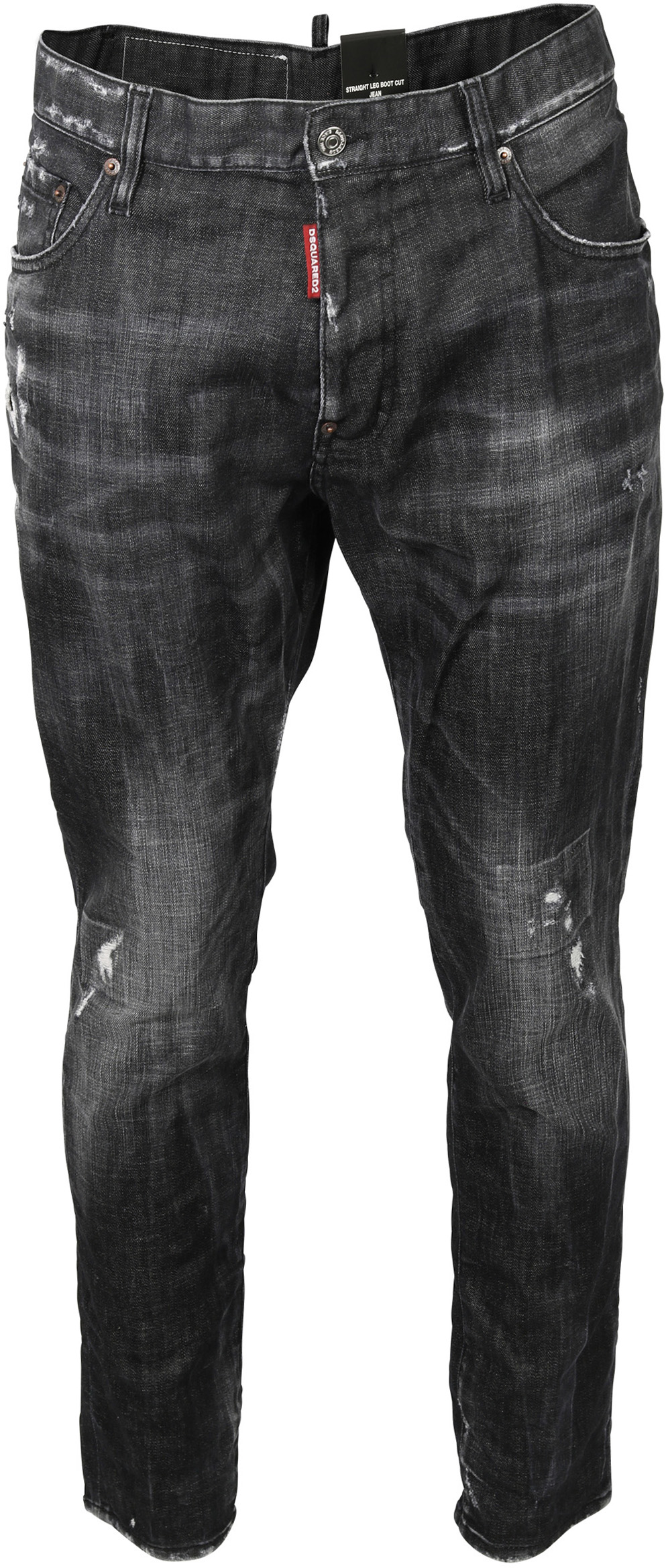 Dsquared Jeans Straight Leg Black Washed