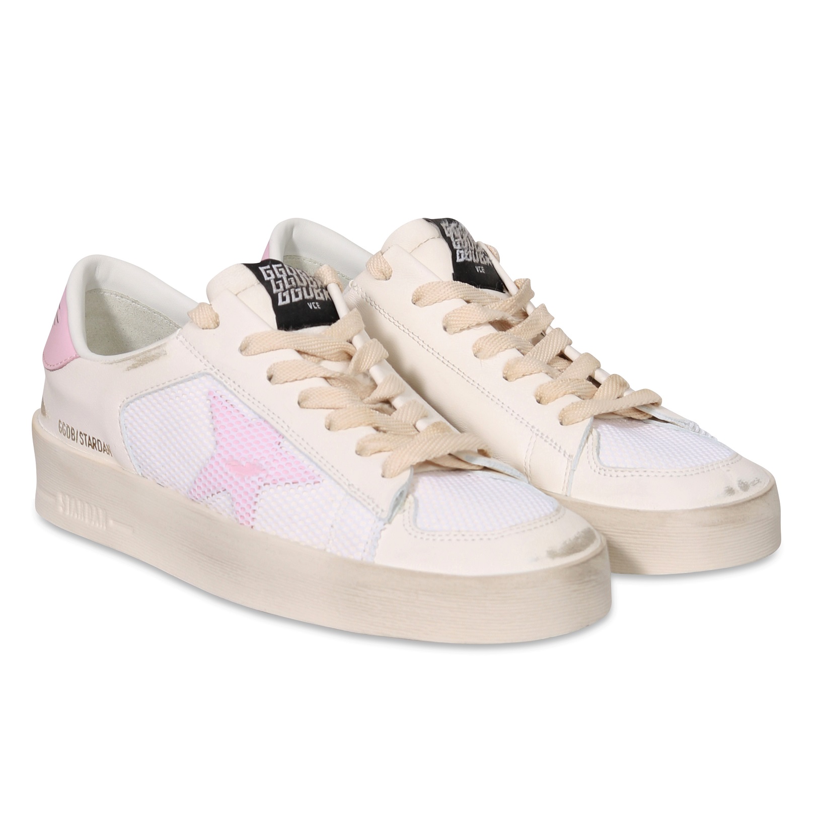 GOLDEN GOOSE Sneaker Stardan in White/Orchid Pink 39
