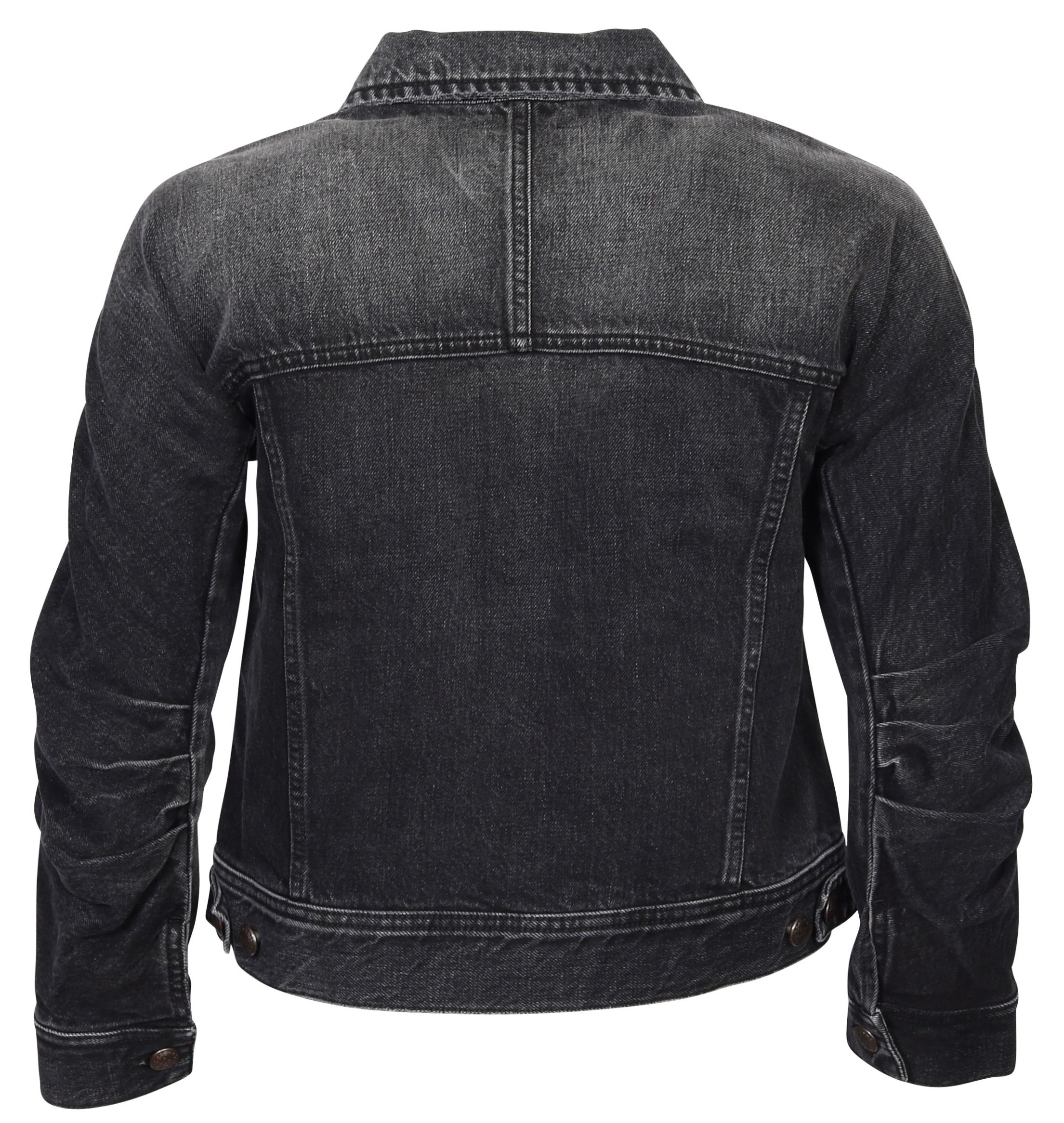 R13 Tanner Shrunken Trucker Jacket Washed Black L