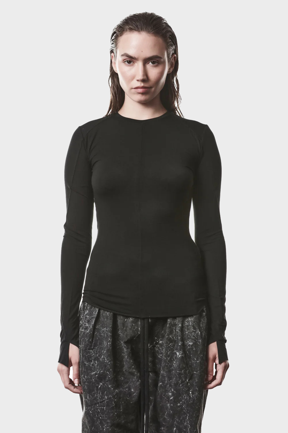 THOM KROM Longsleeve in Black