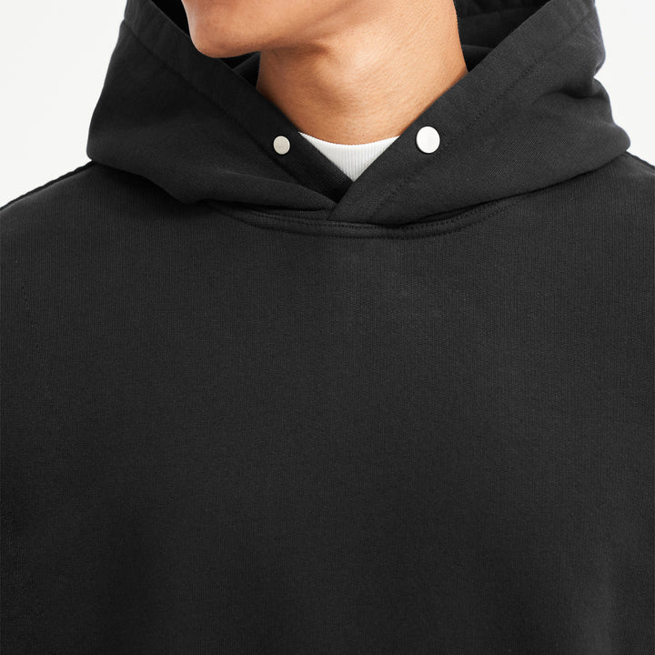 Represent Blank Hoodie in Off Black