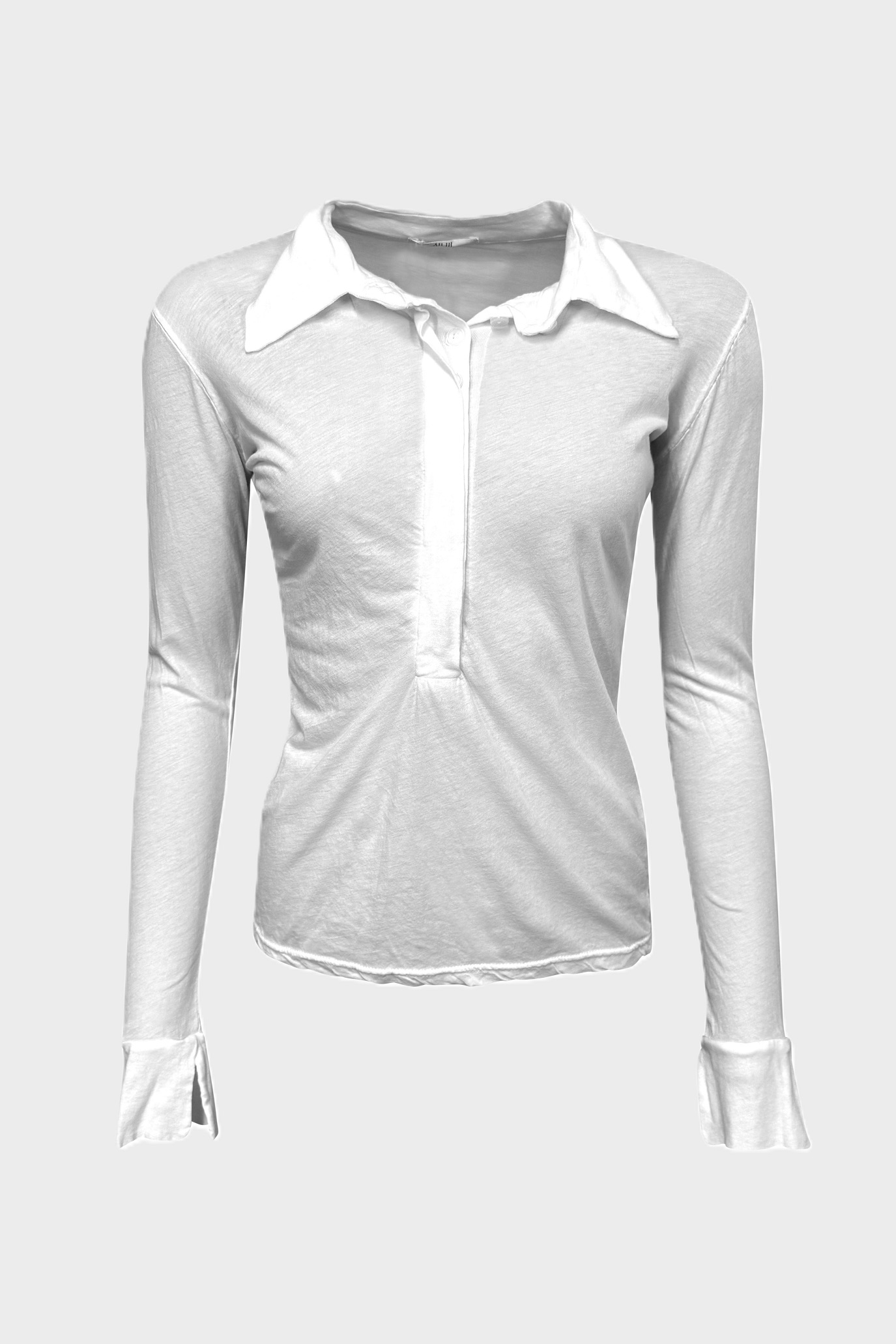 ALL III Polo Shirt Cotton Tissue in White