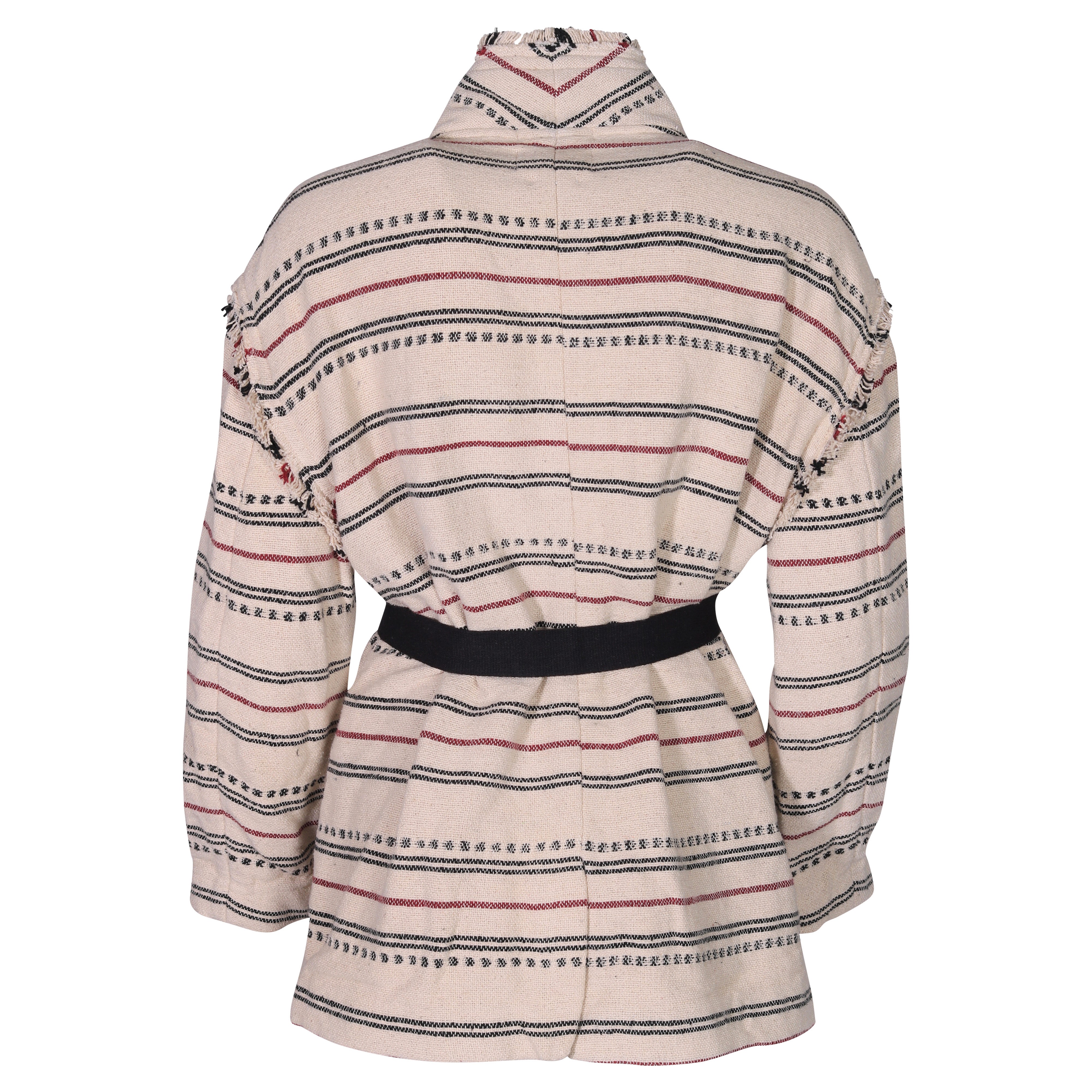 Isabel Marant Étoile Josialo Coat Ecru Striped XS