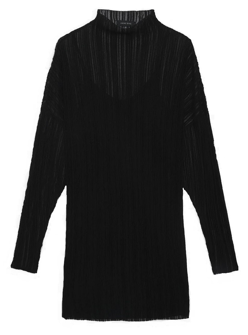 ANINE BING Clare Dress in Black M