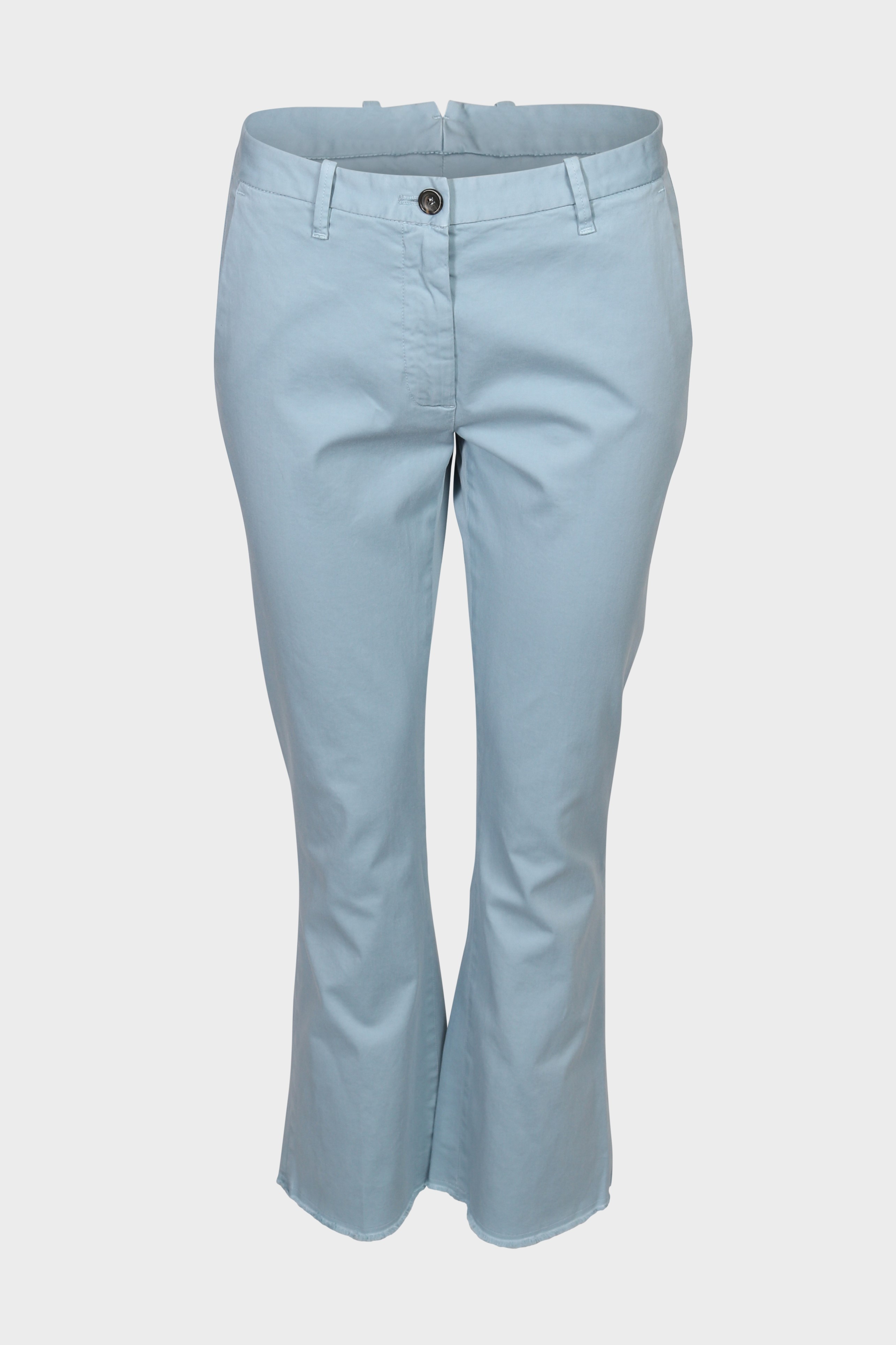 NINE:INTHE:MORNING Rome Trumpet Pant in Light Blue NINE:INTHE:MORNING Rome Trumpet Pant in Light Blue