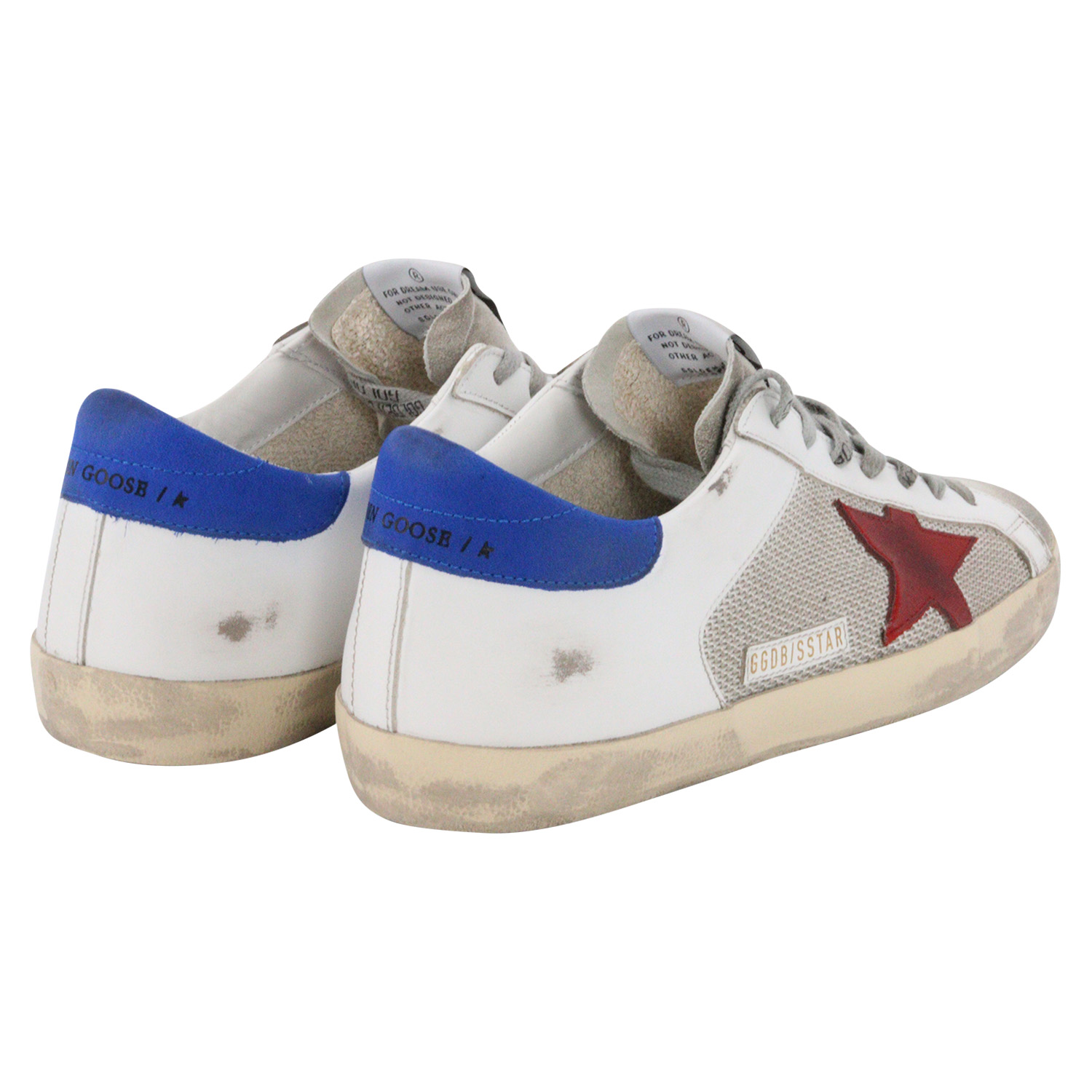 Golden Goose Sneaker Superstar White/Red/Blue