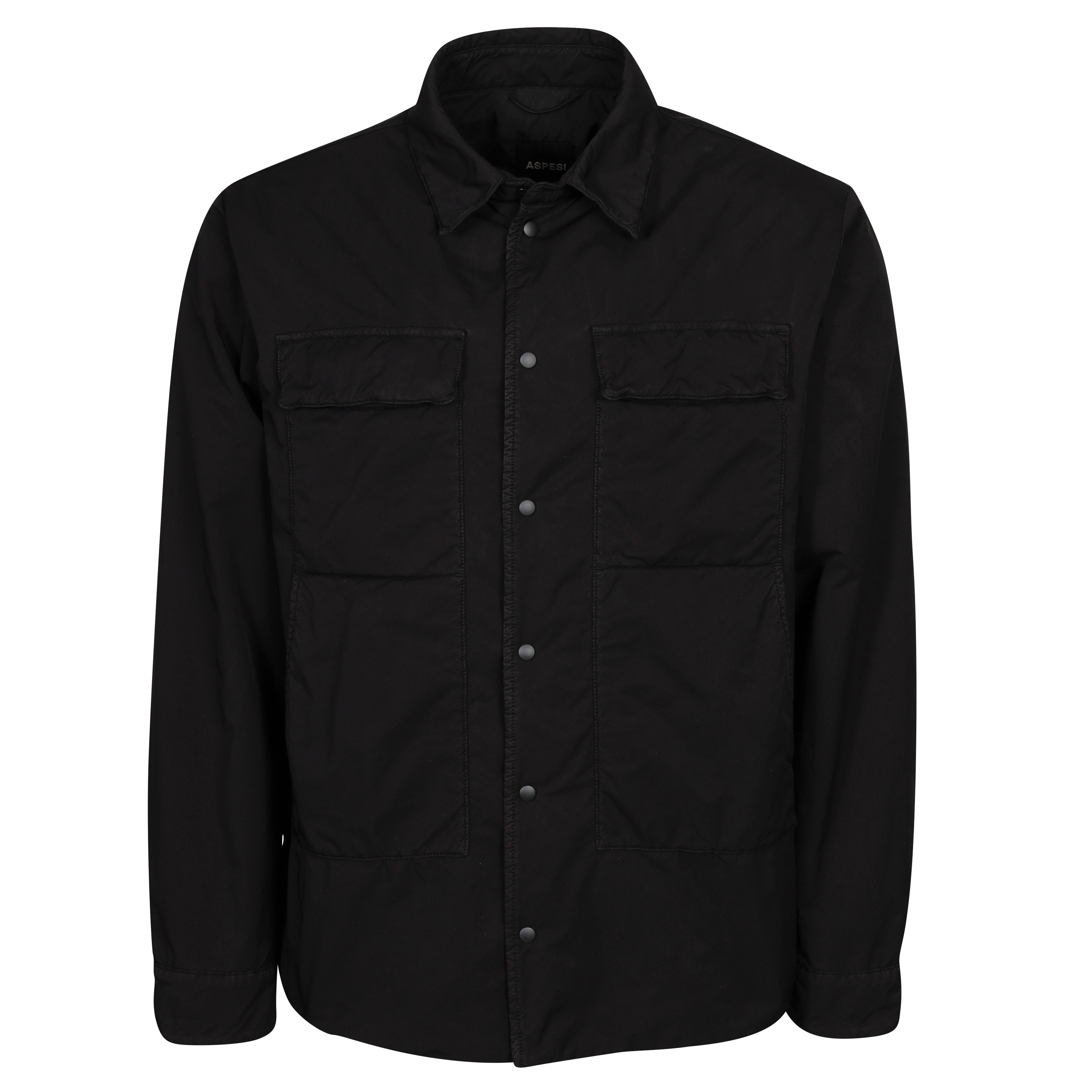 Aspesi Padded Overshirt in Black