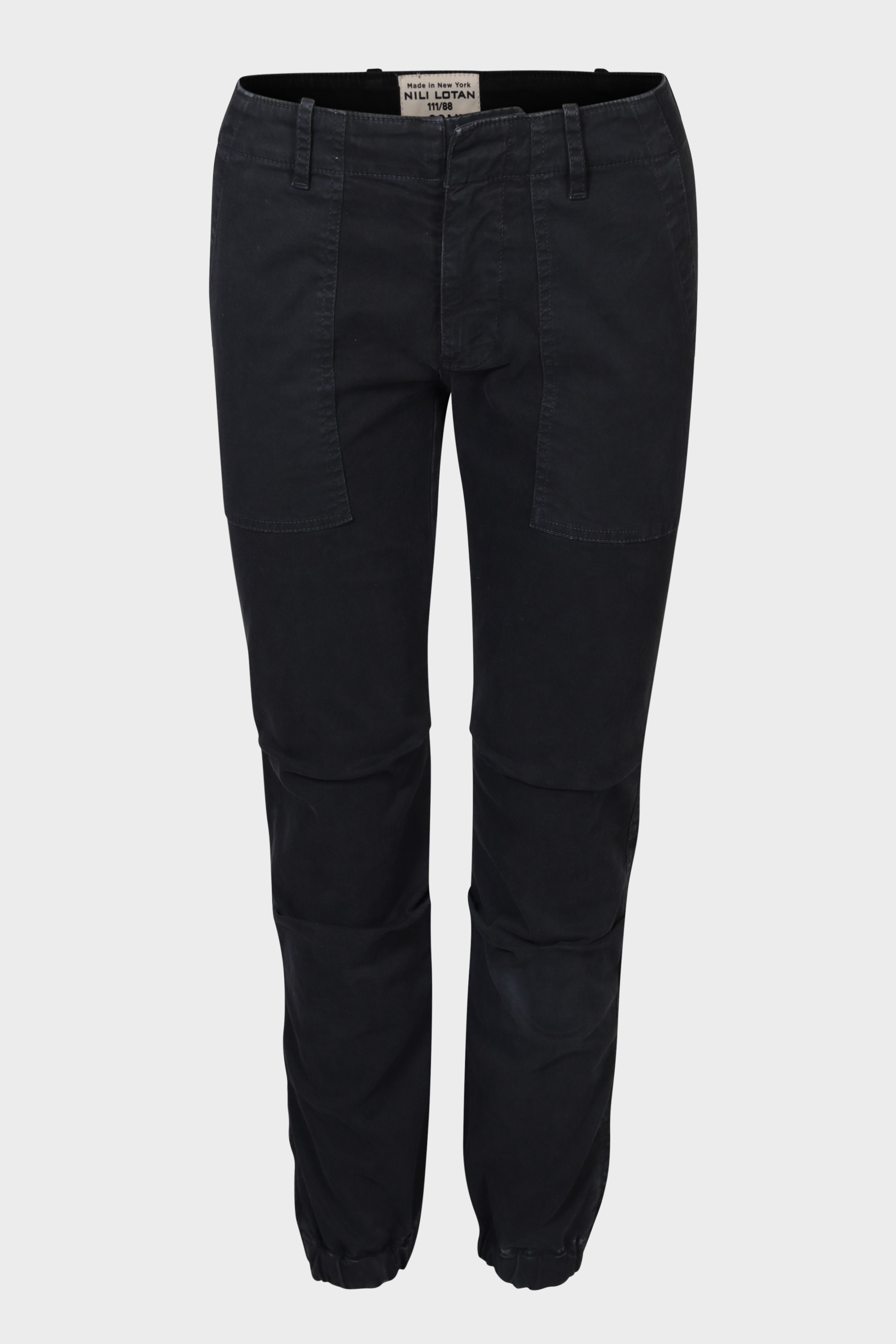 NILI LOTAN Cropped Military Pant in Carbon NILI LOTAN Cropped Military Pant in Carbon
