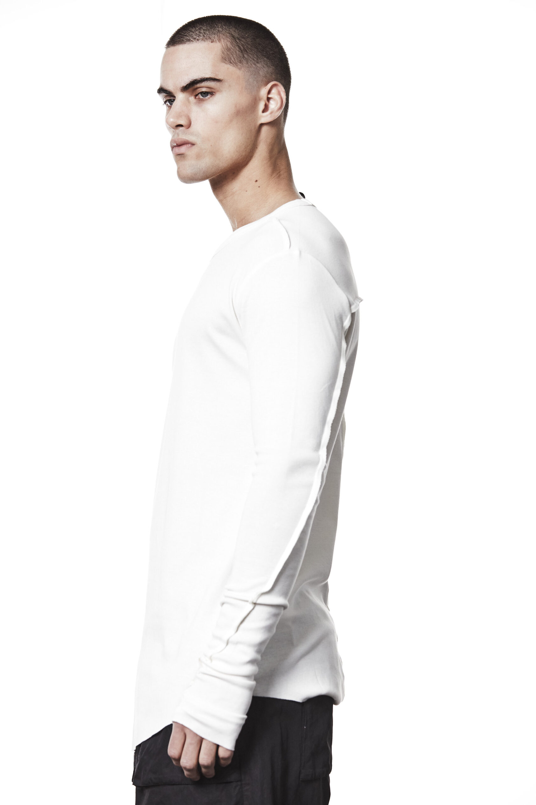 THOM KROM Slim Fit Longsleeve in Cream