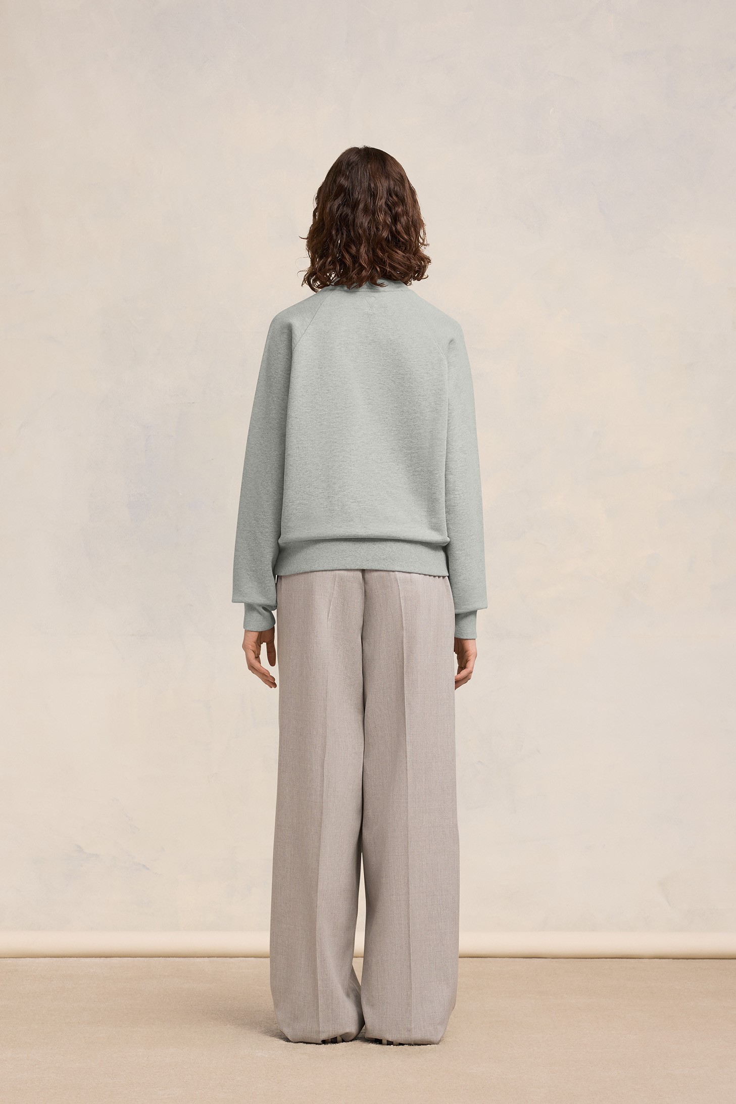 AMI PARIS Alexandre Mattiussi Sweatshirt in Heather Ash Grey XL