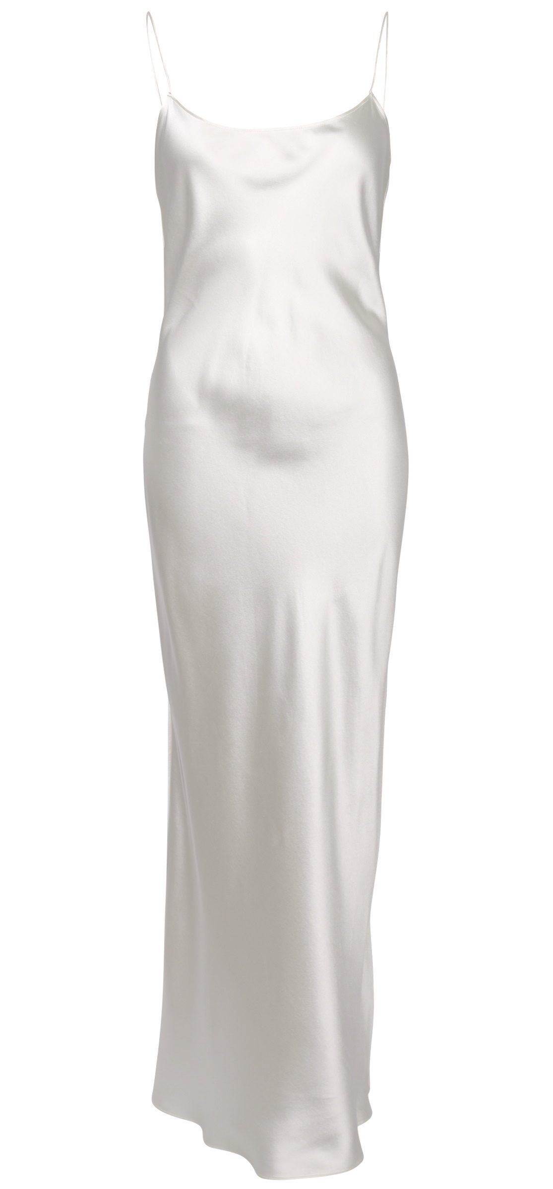 Anine Bing Silk Strap Dress Chloe White