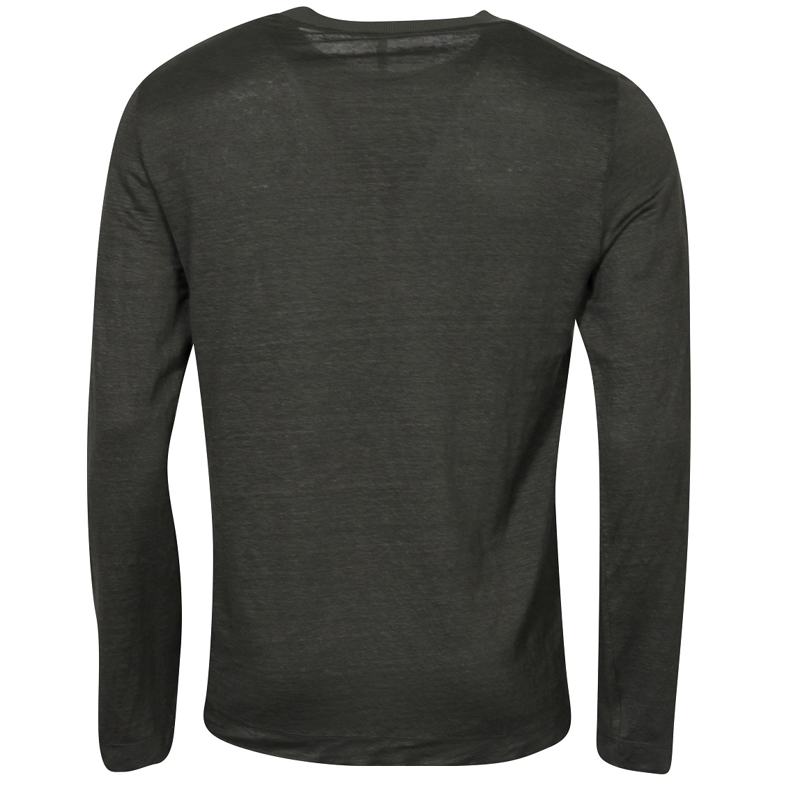 TRANSIT UOMO Hemp Longsleeve in Black Forest M