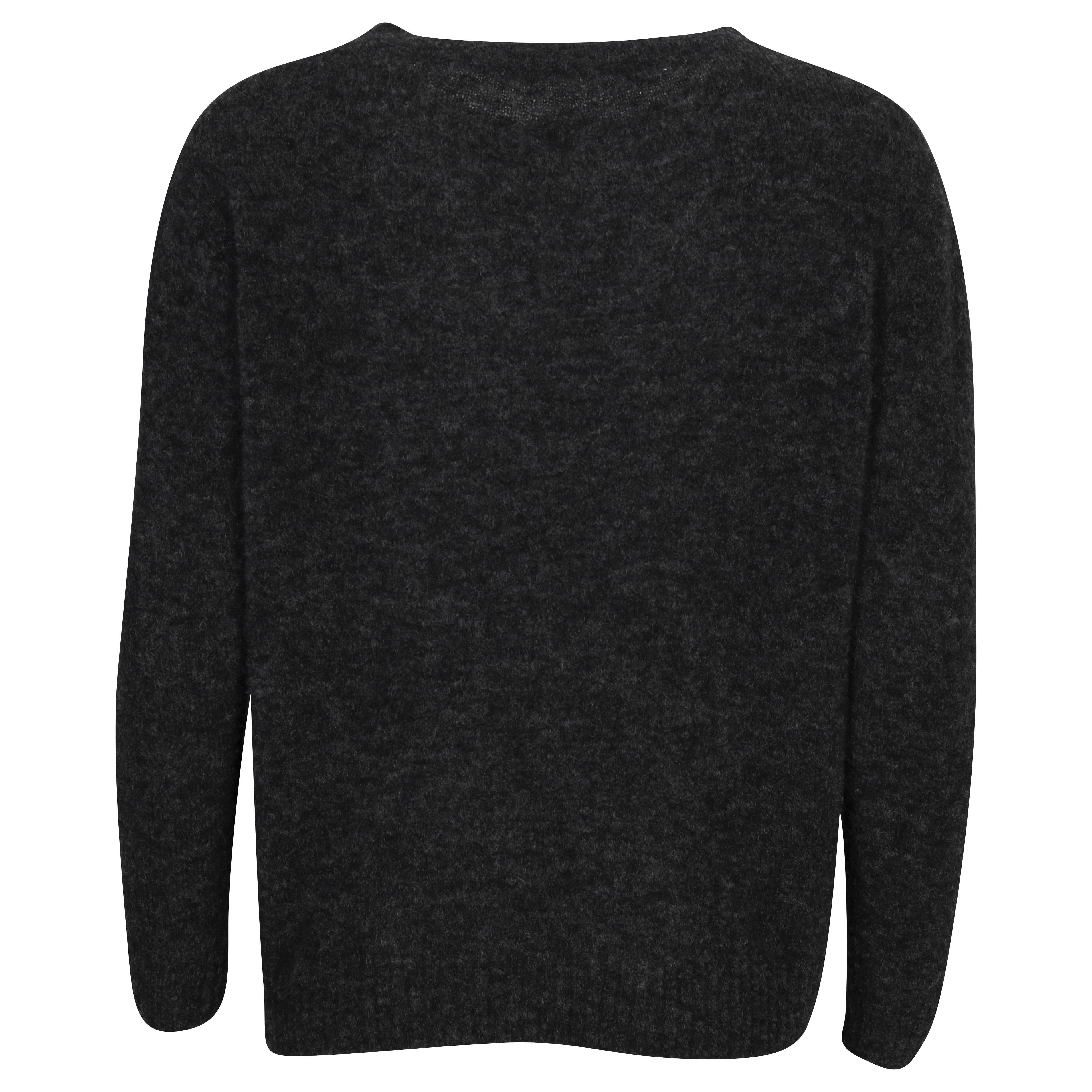 Transit Par Such Fluffy Knit Pullover in Anthracite Melange XS