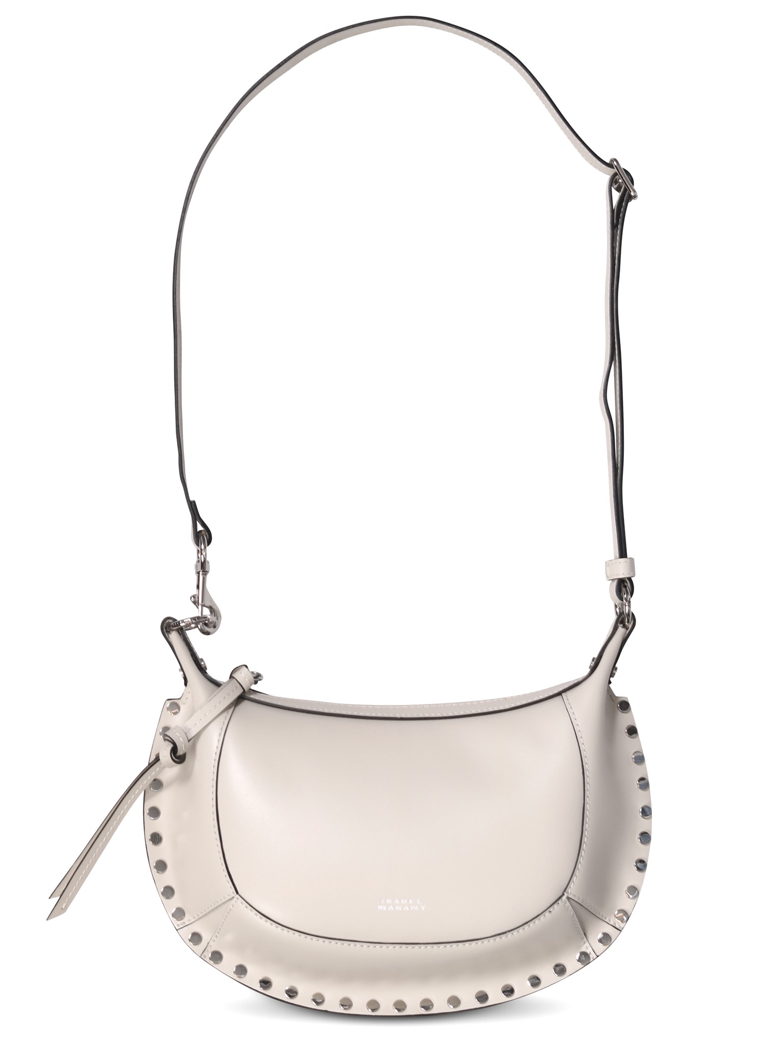 ISABEL MARANT Oskan Moon Shoulder Bag in Chalk