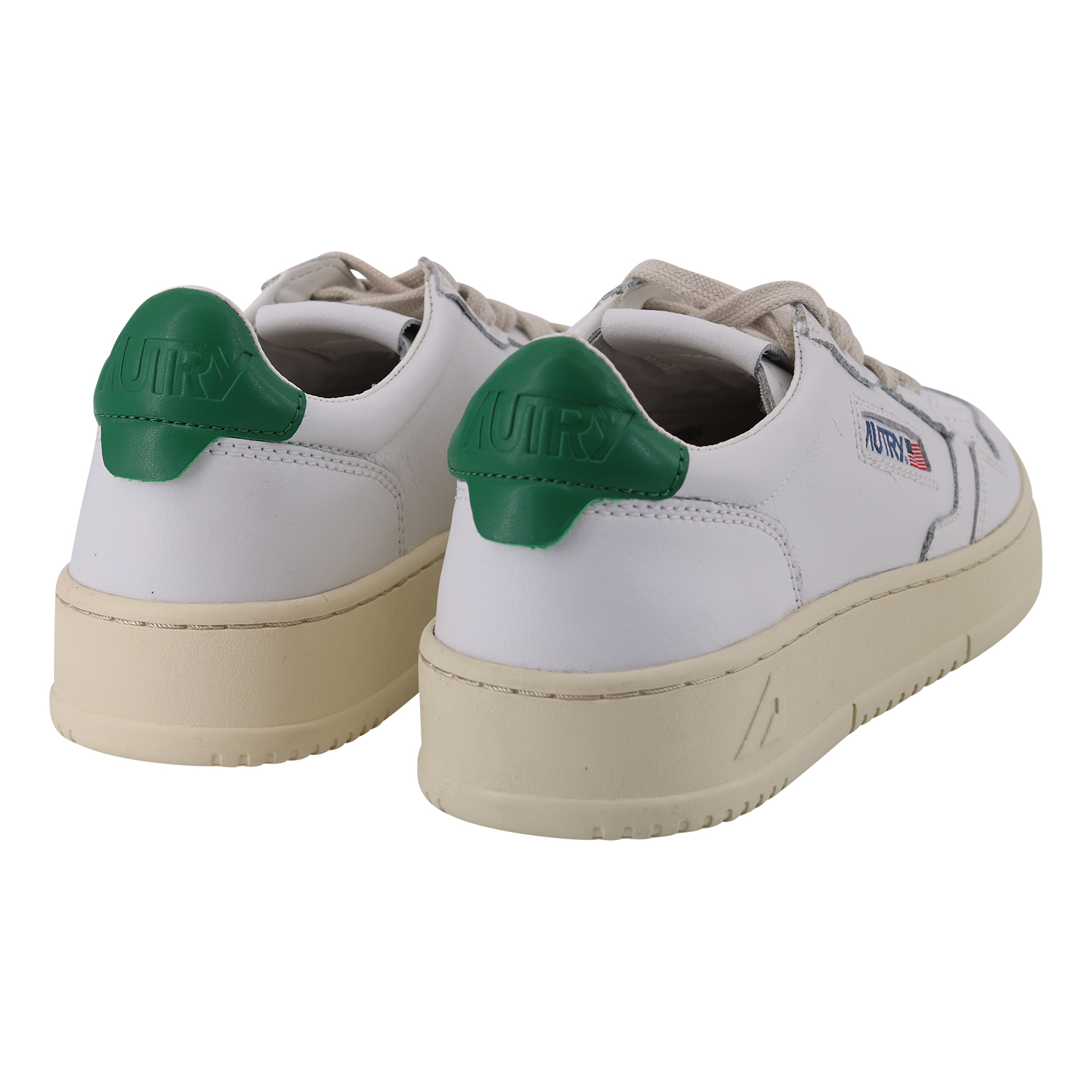 Autry Action Shoes Vintage Sneaker Leather White/Green
