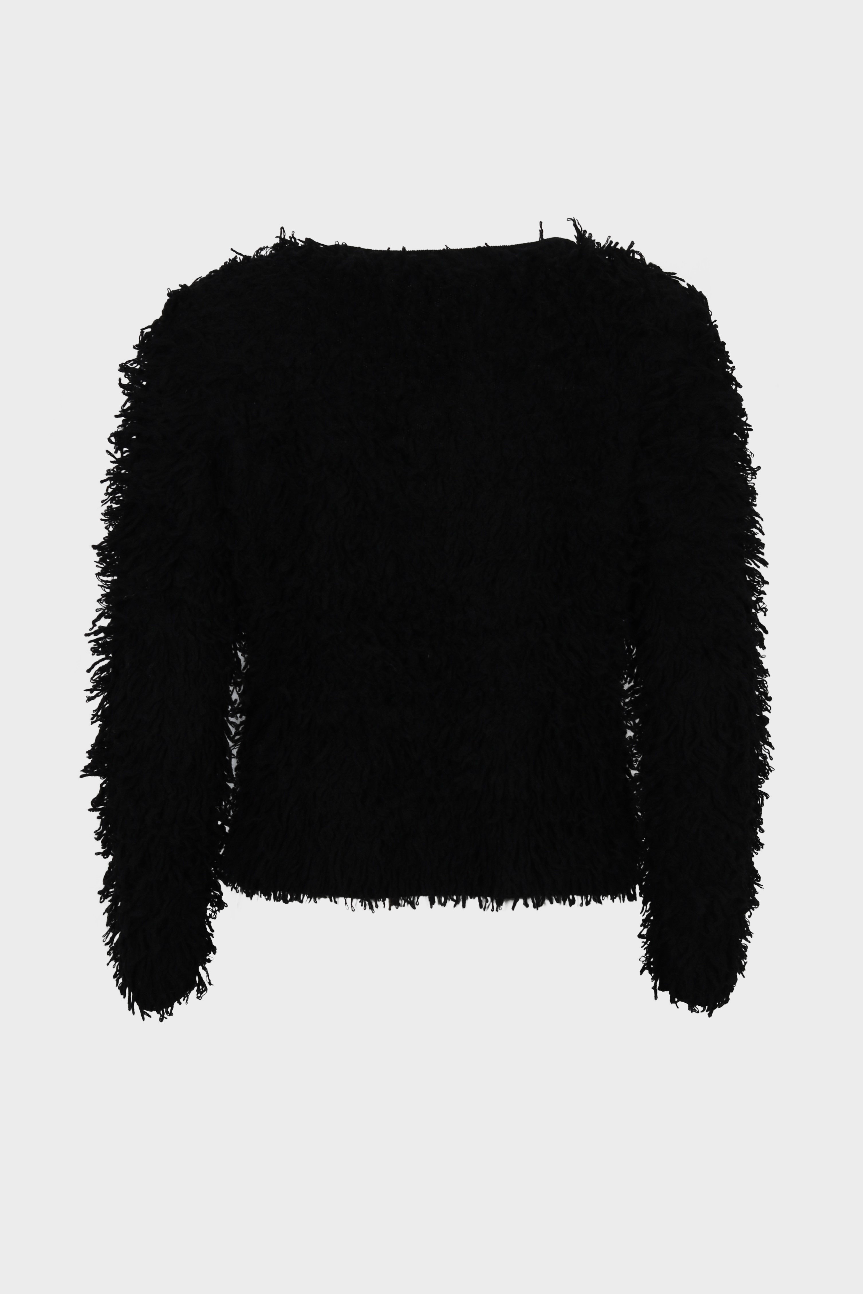 FLONA Brushed Cashmere Sweater in Offwhite