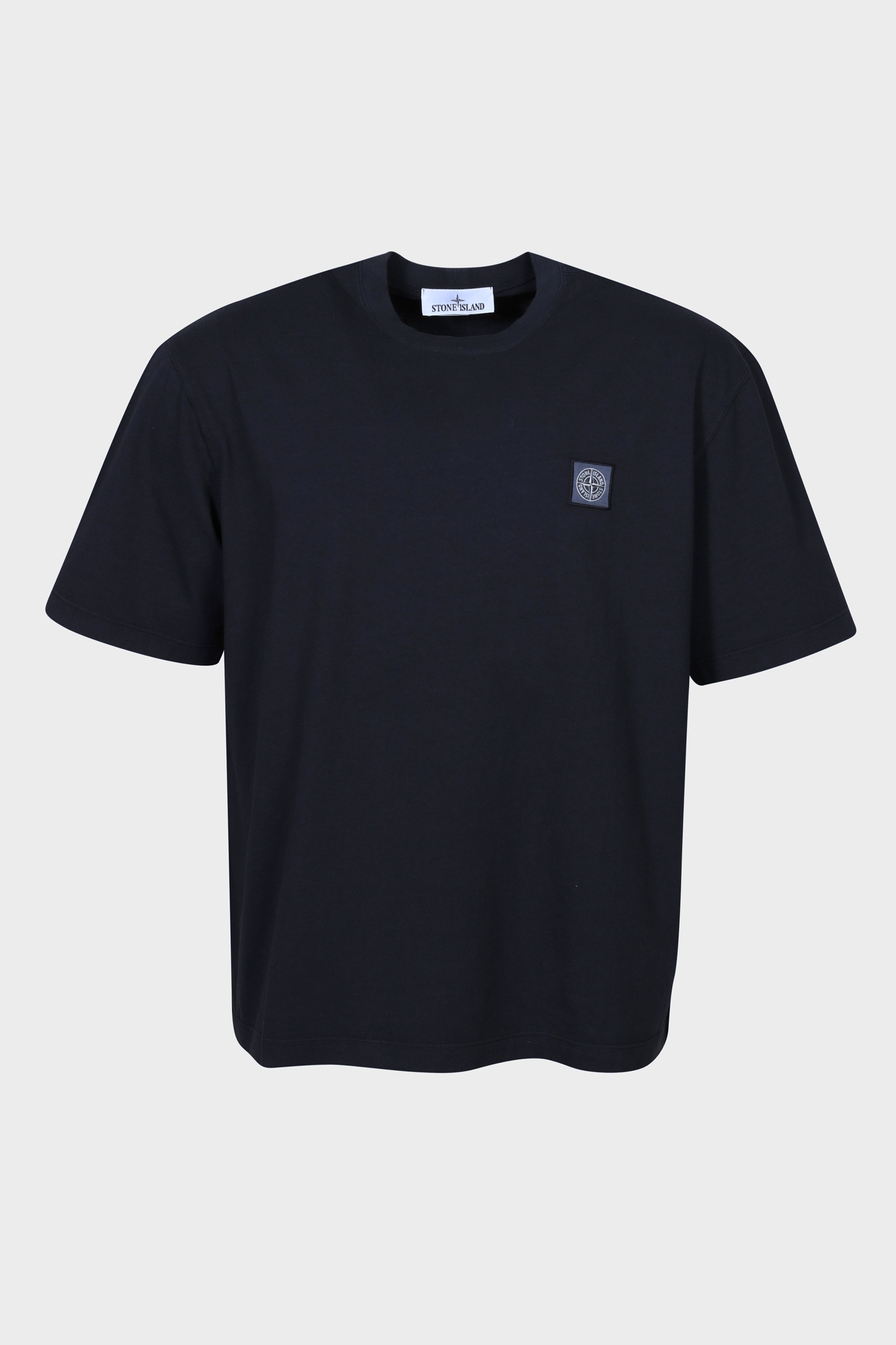 STONE ISLAND Loose Fit Logo T-Shirt in Navy