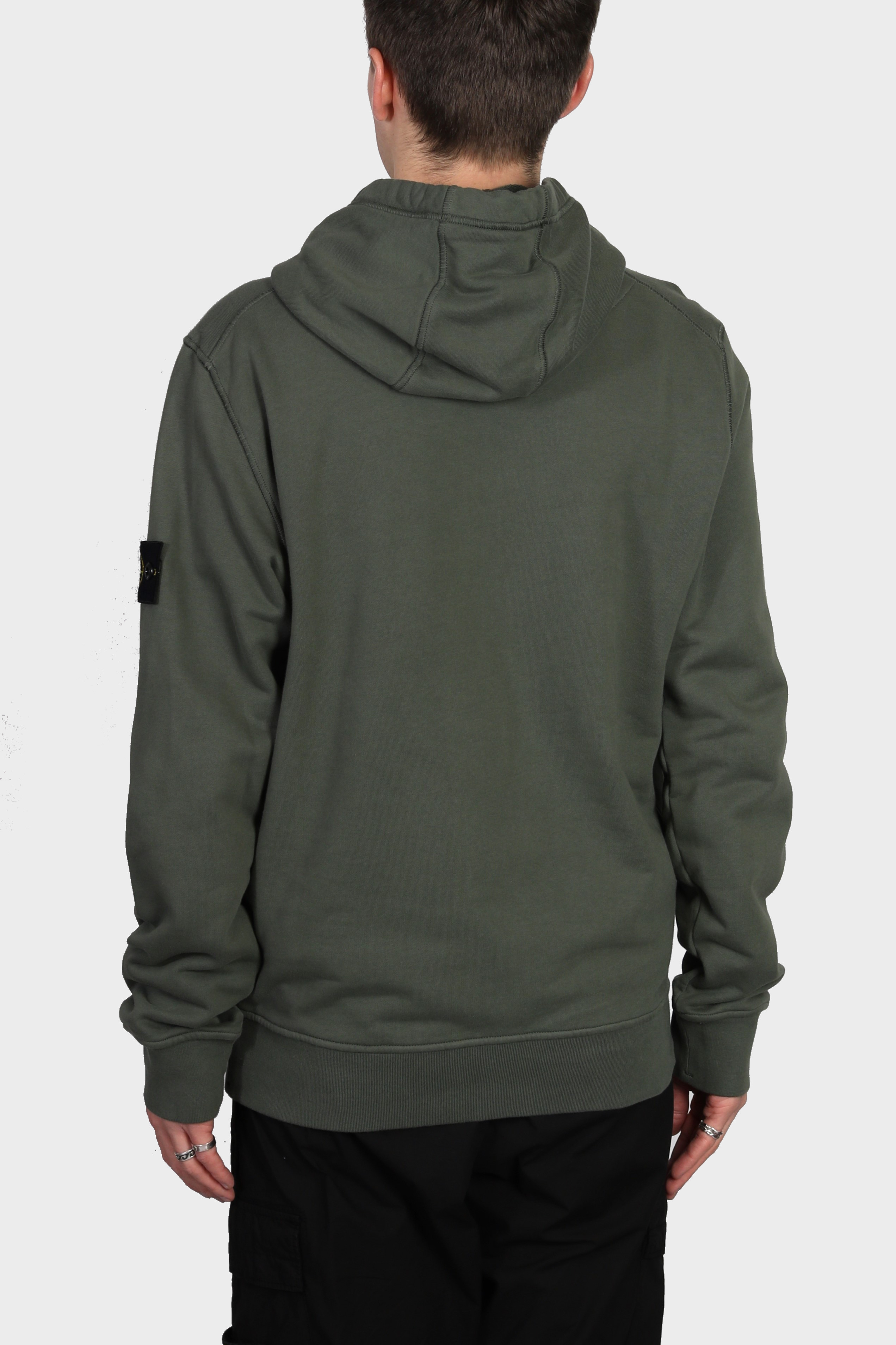 STONE ISLAND Sweat Hoodie in Green L