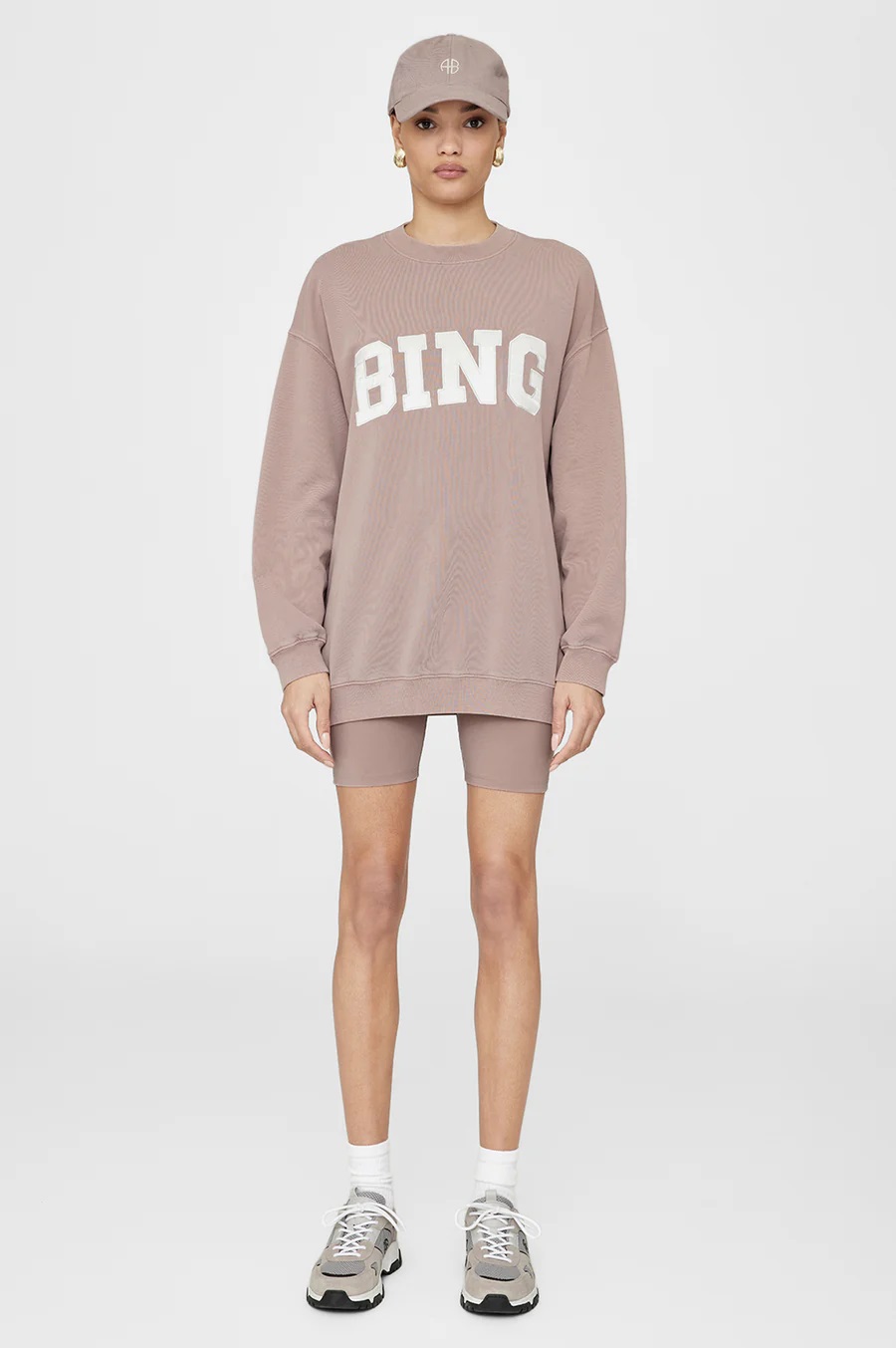 ANINE BING Jeremy Baseball Cap AB in Washed Iron