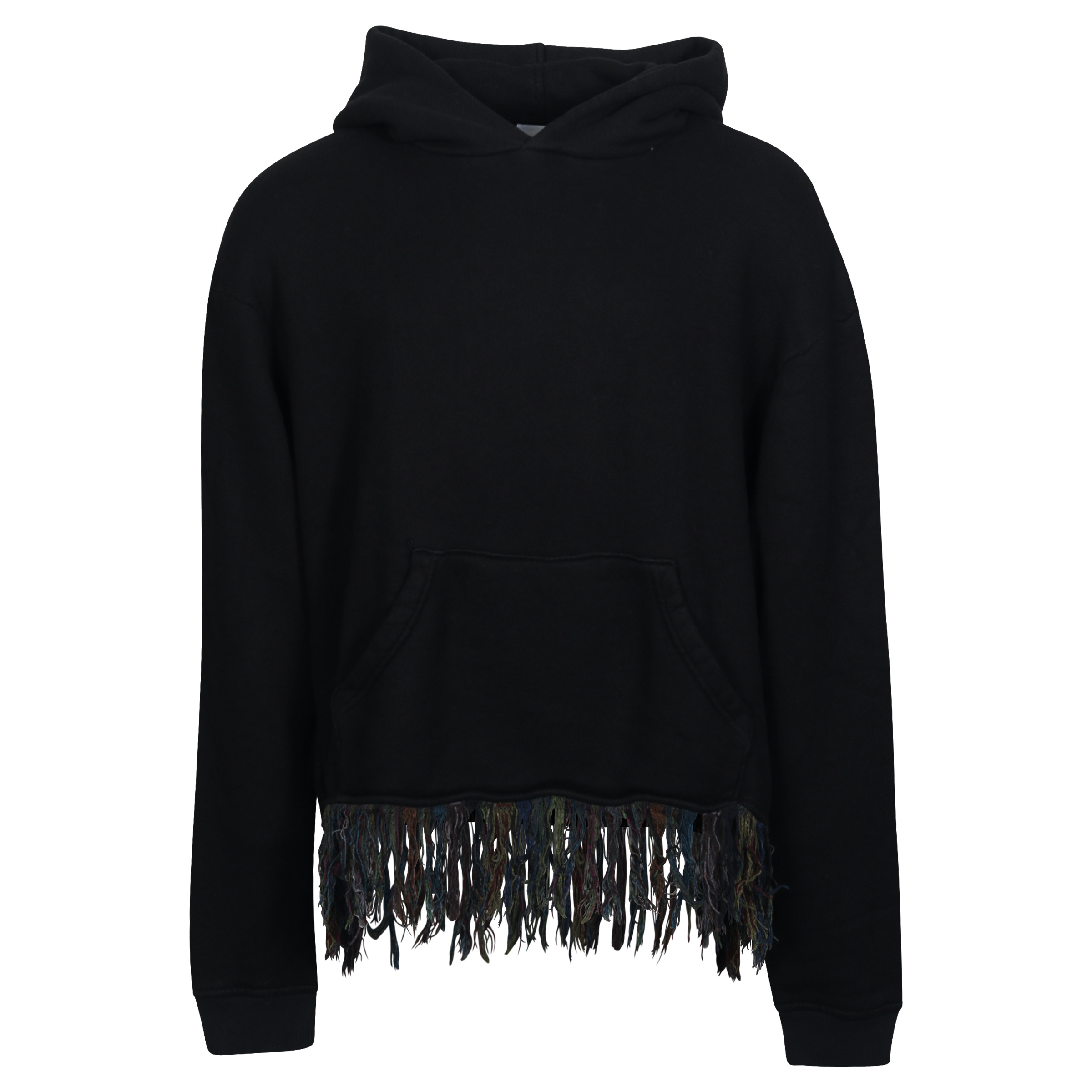 Unisex Alchemist Hawk Fringe Hoodie in Black L