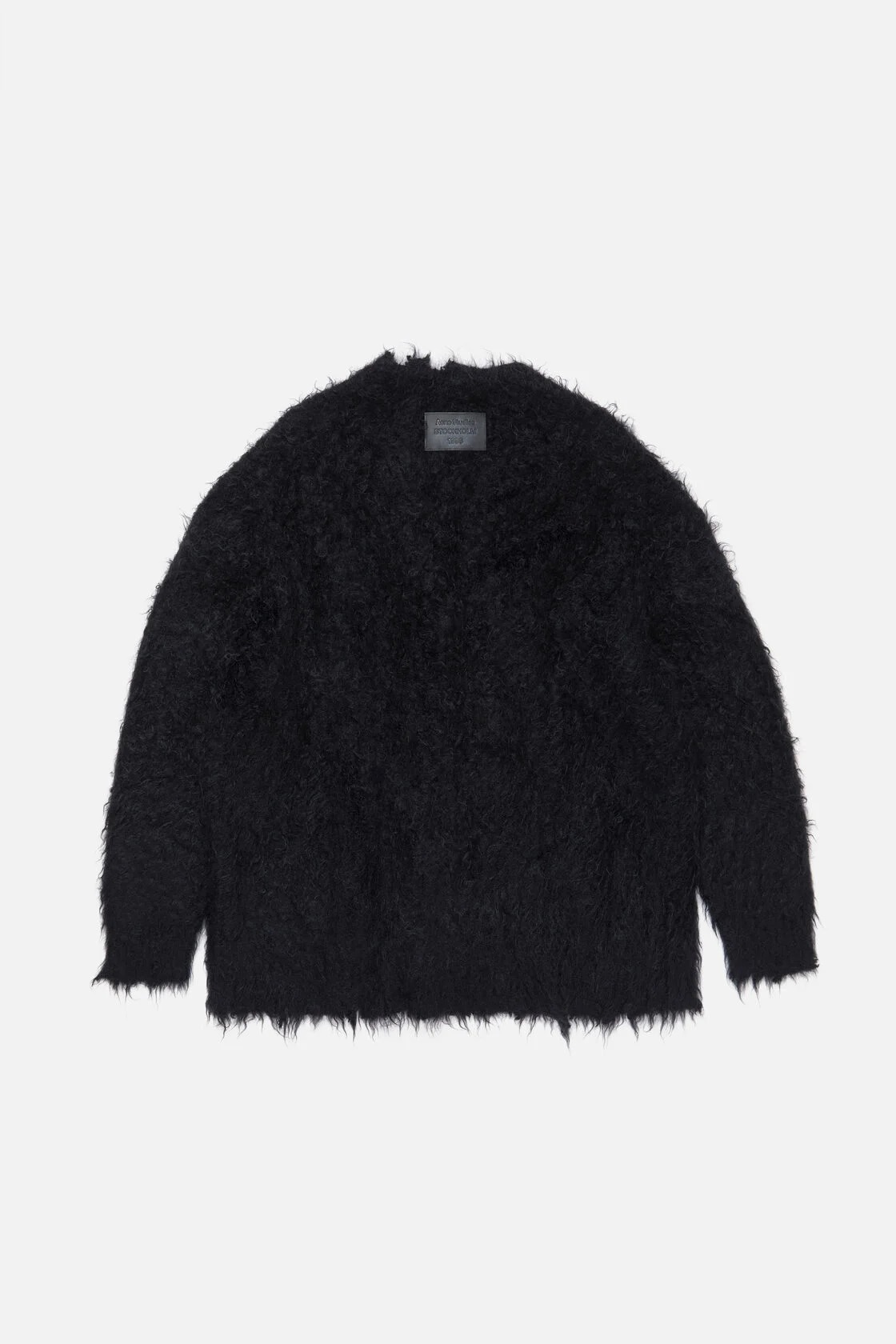 ACNE STUDIOS Fluffy Cardigan in Black