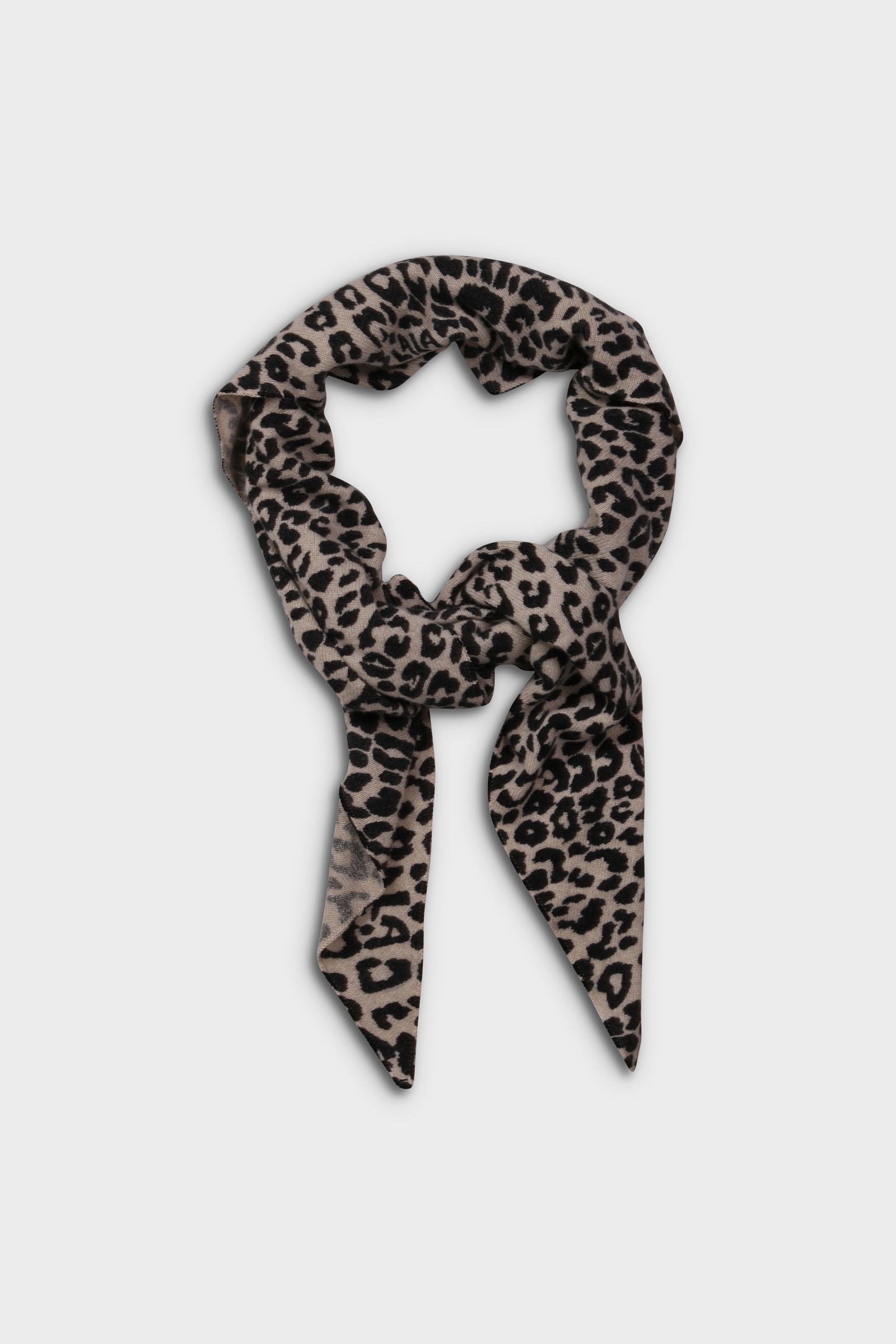 LALA BERLIN Cashmere Scarf in Beige Leo