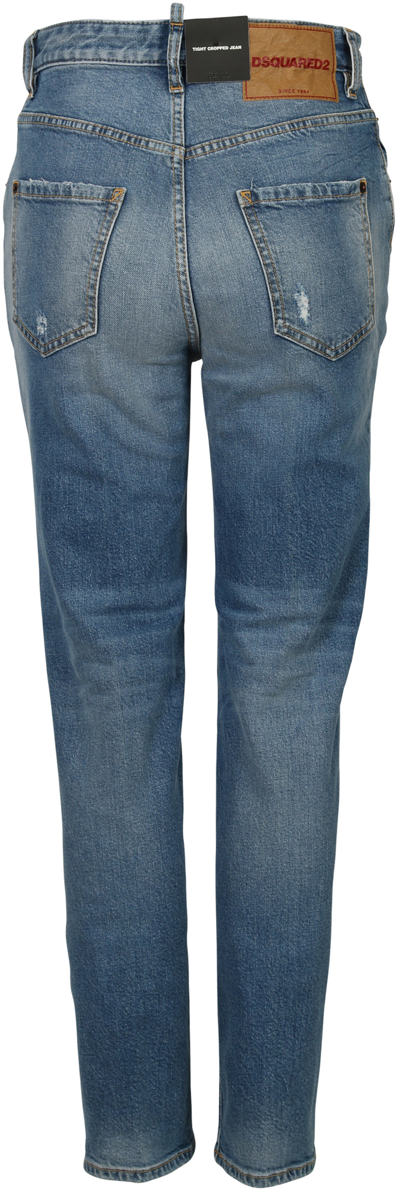 Dsquared Jeans Tight Cropped Light Blue Washed