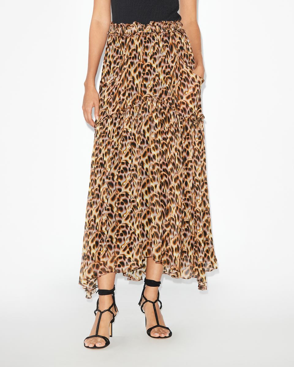 ISABEL MARANT ÉTOILE Veronique Skirt in Ochre