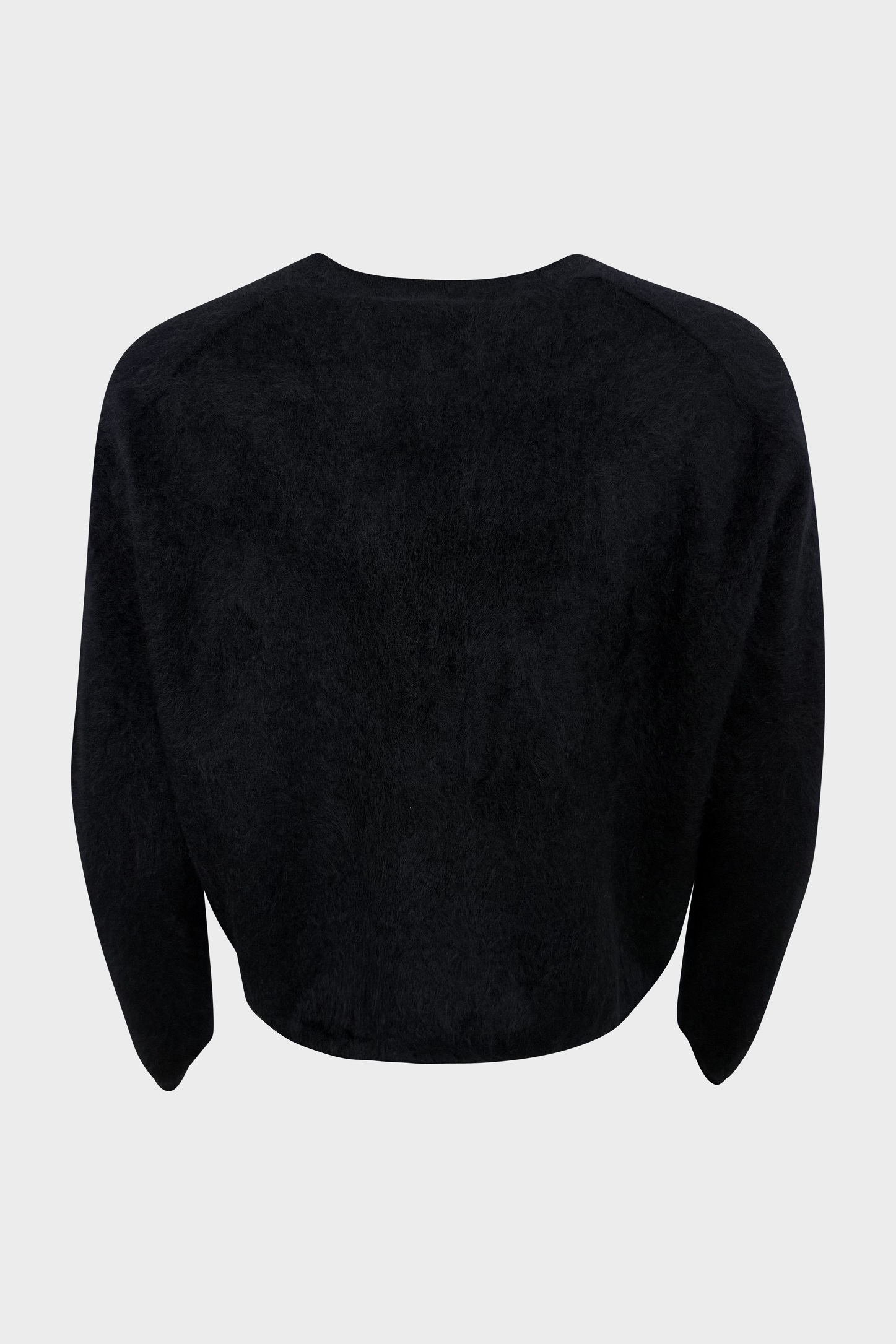 LISA YANG Brushed Cashmere Sweater in Black