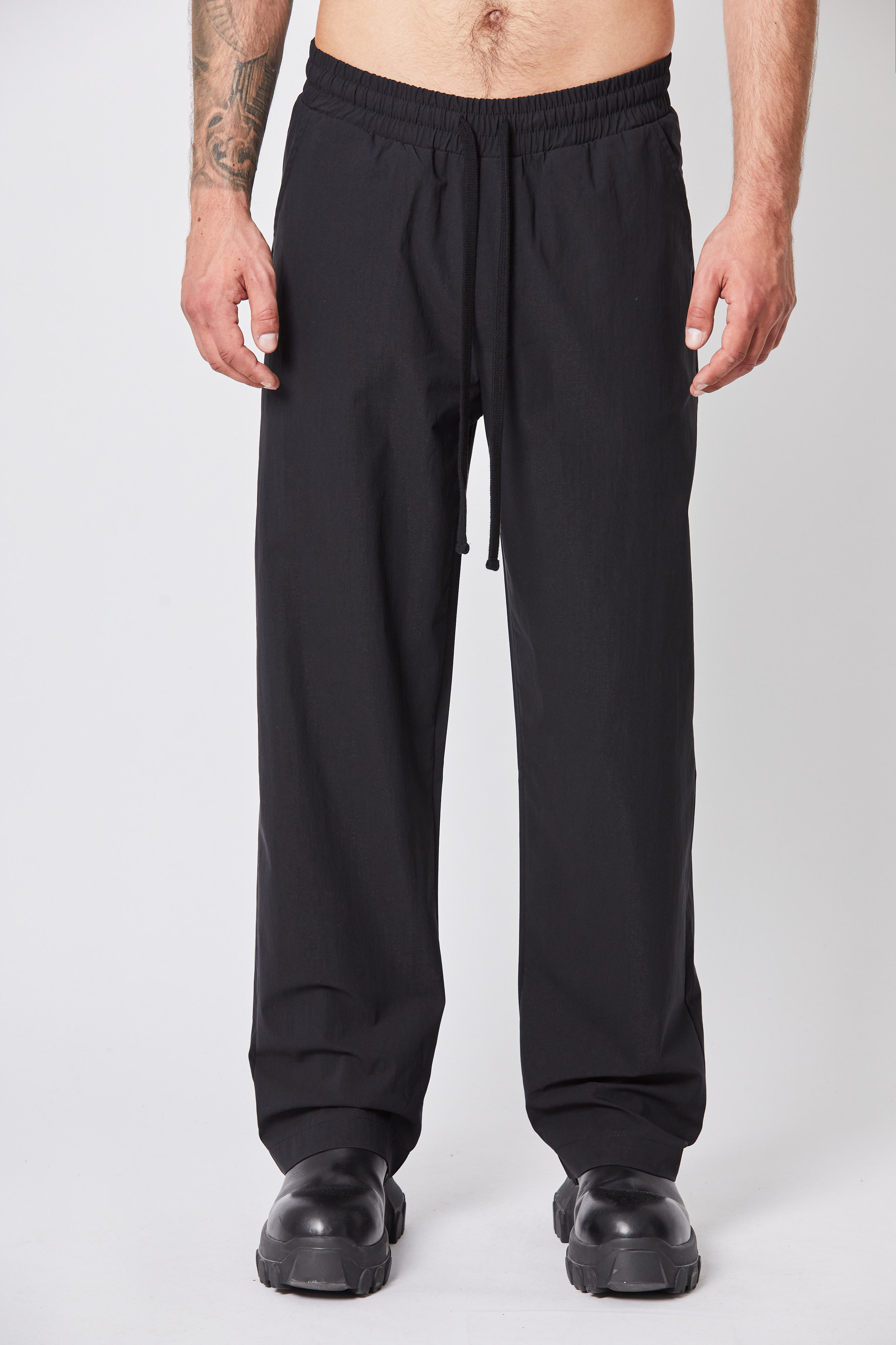 Thom Krom Wide Leg Trouser in Black