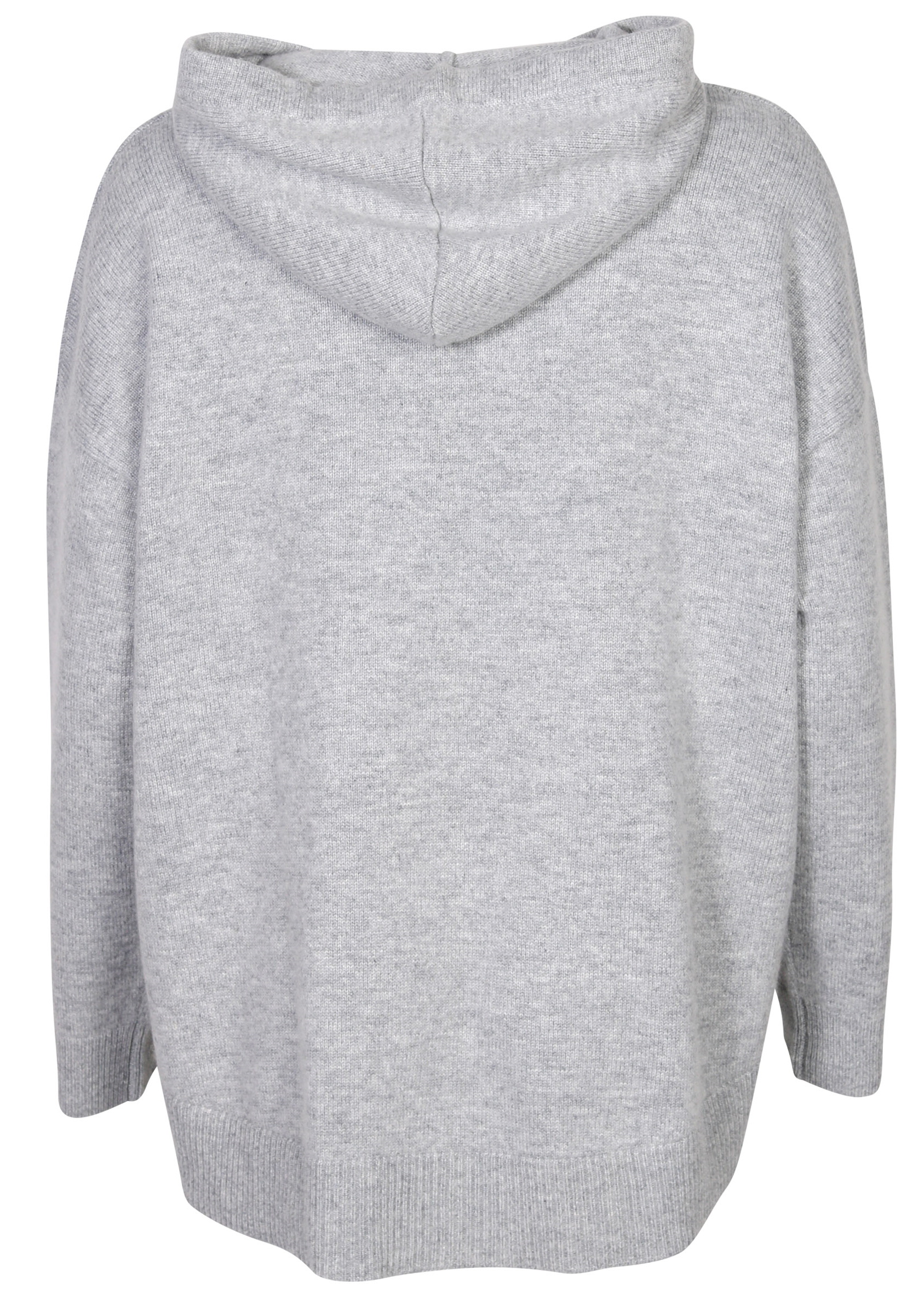Flona Cashmere Hoodie Grey Melange L
