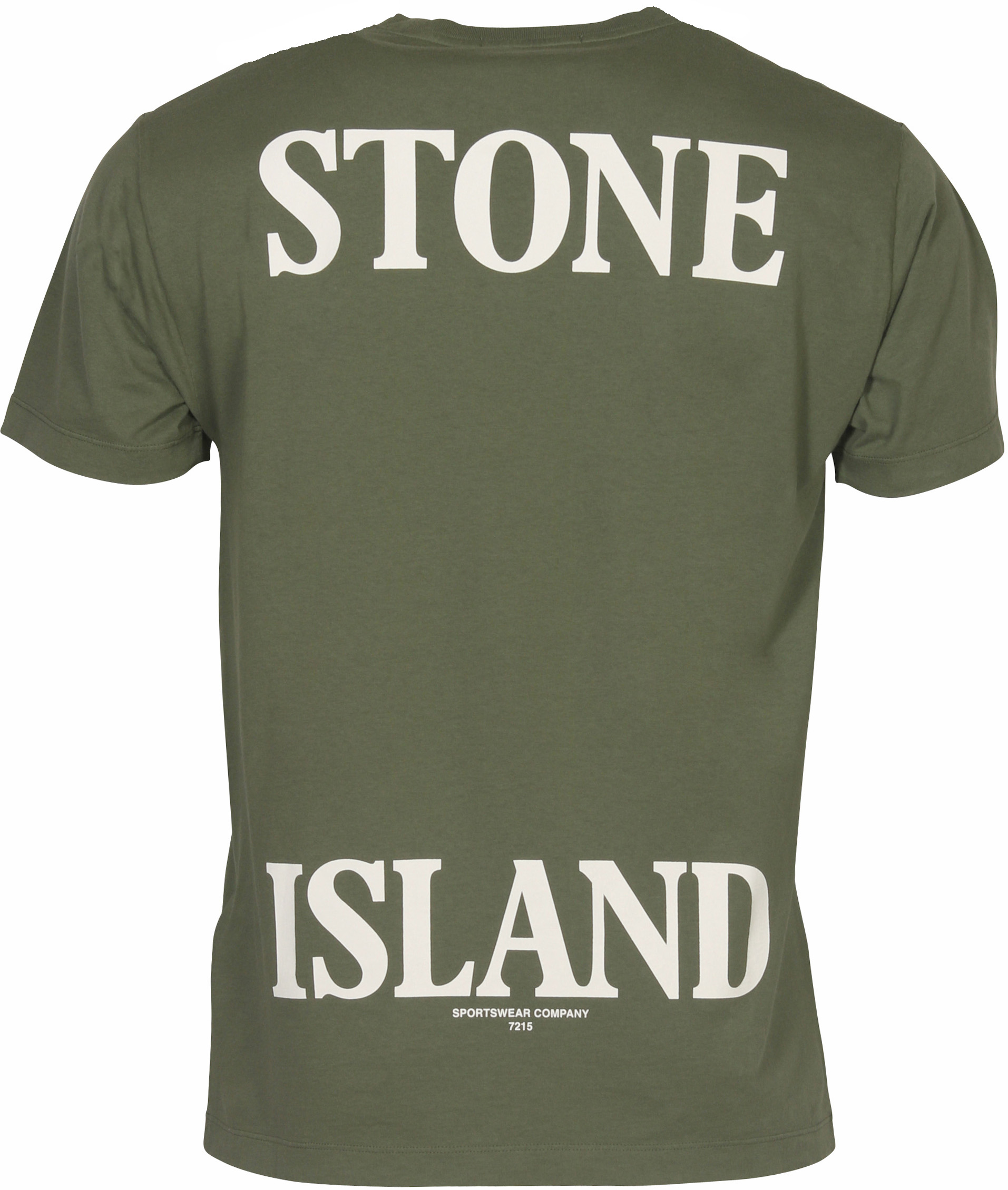 Stone Island T-Shirt Olive Stitched L