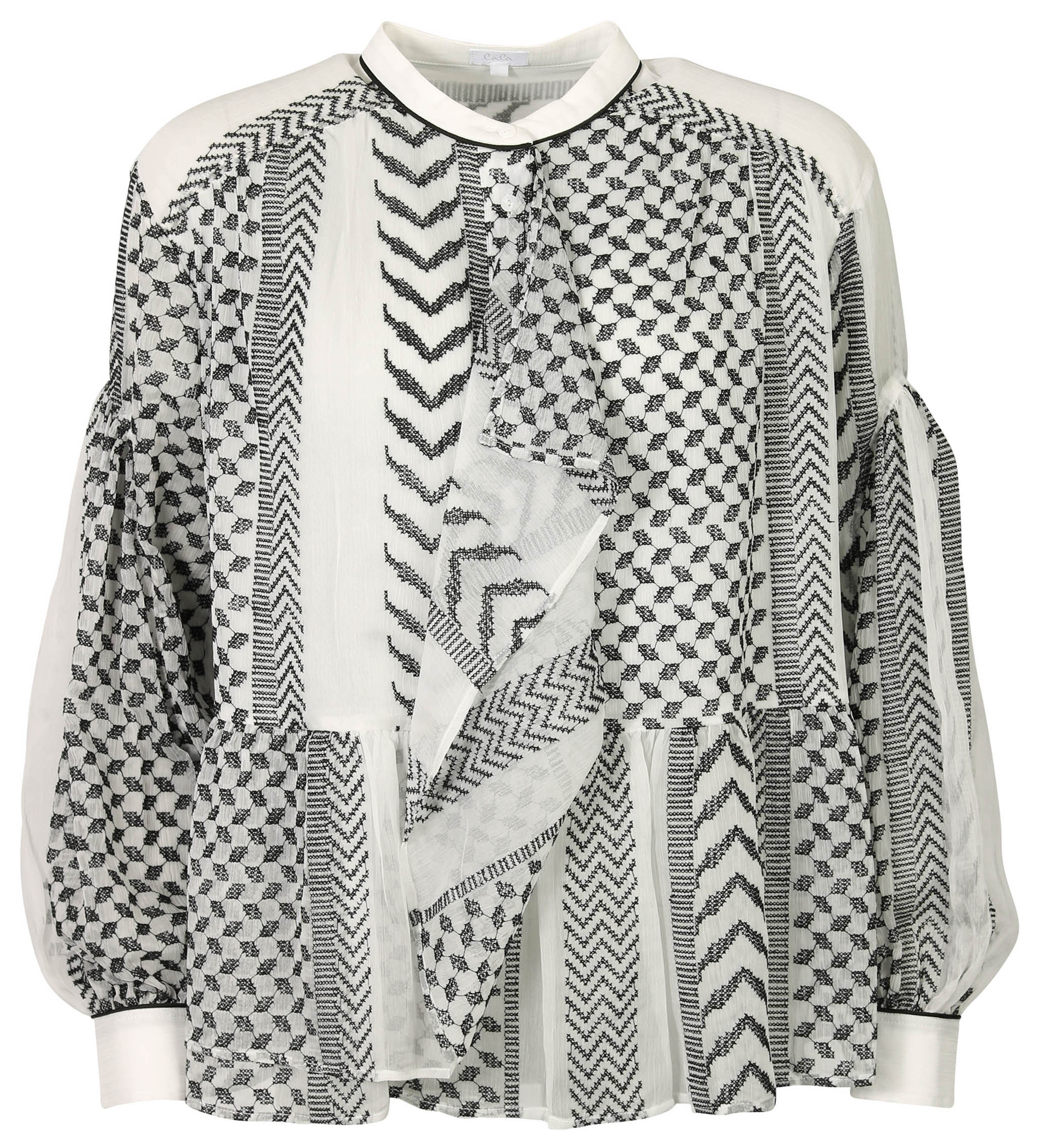 Lala Berlin Blouse Bibi X-Stitch Kufiya Embroidered