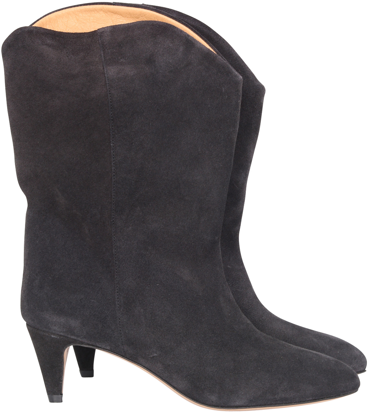 Isabel Marant High Boots Dernee Faded Black Suede 40